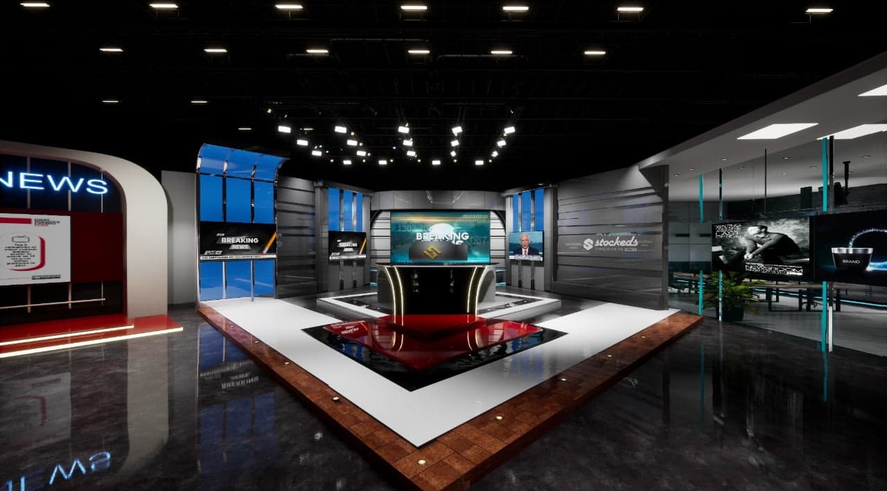 NEWSROOM JK1 | | Unreal Engine Corporate Virtual Set-8