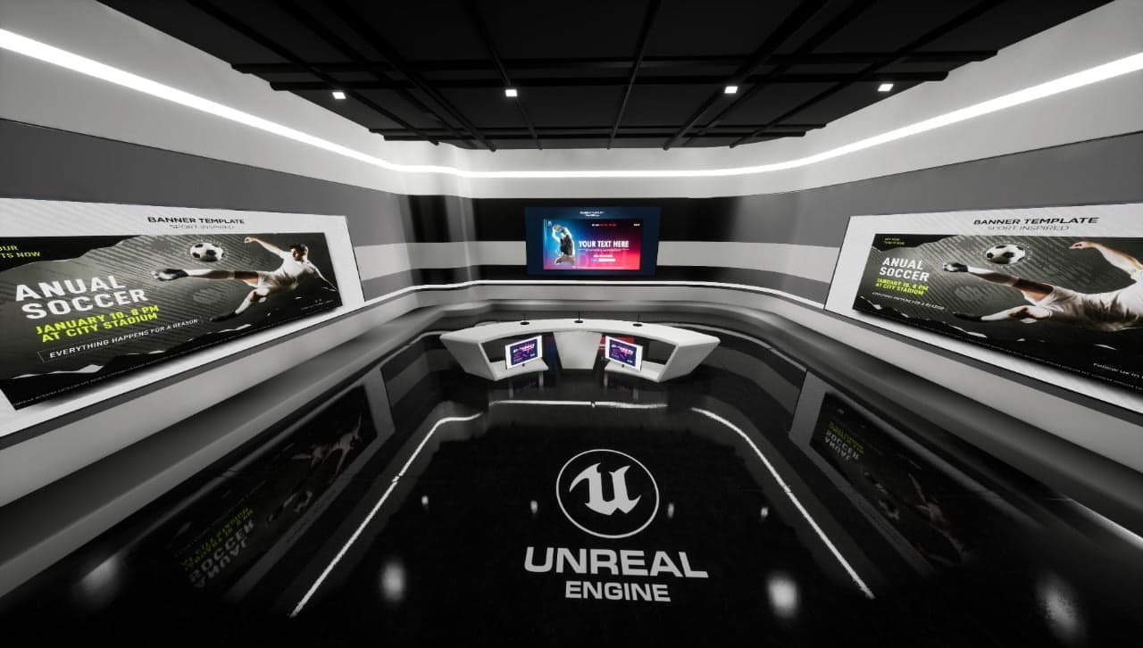 TALKSHOW FTL7 | Unreal Engine Virtual Set