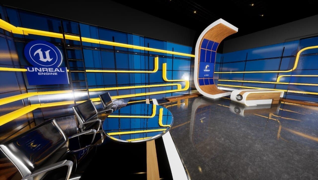 TALKSHOW YB1 | Unreal Engine Virtual Set-3