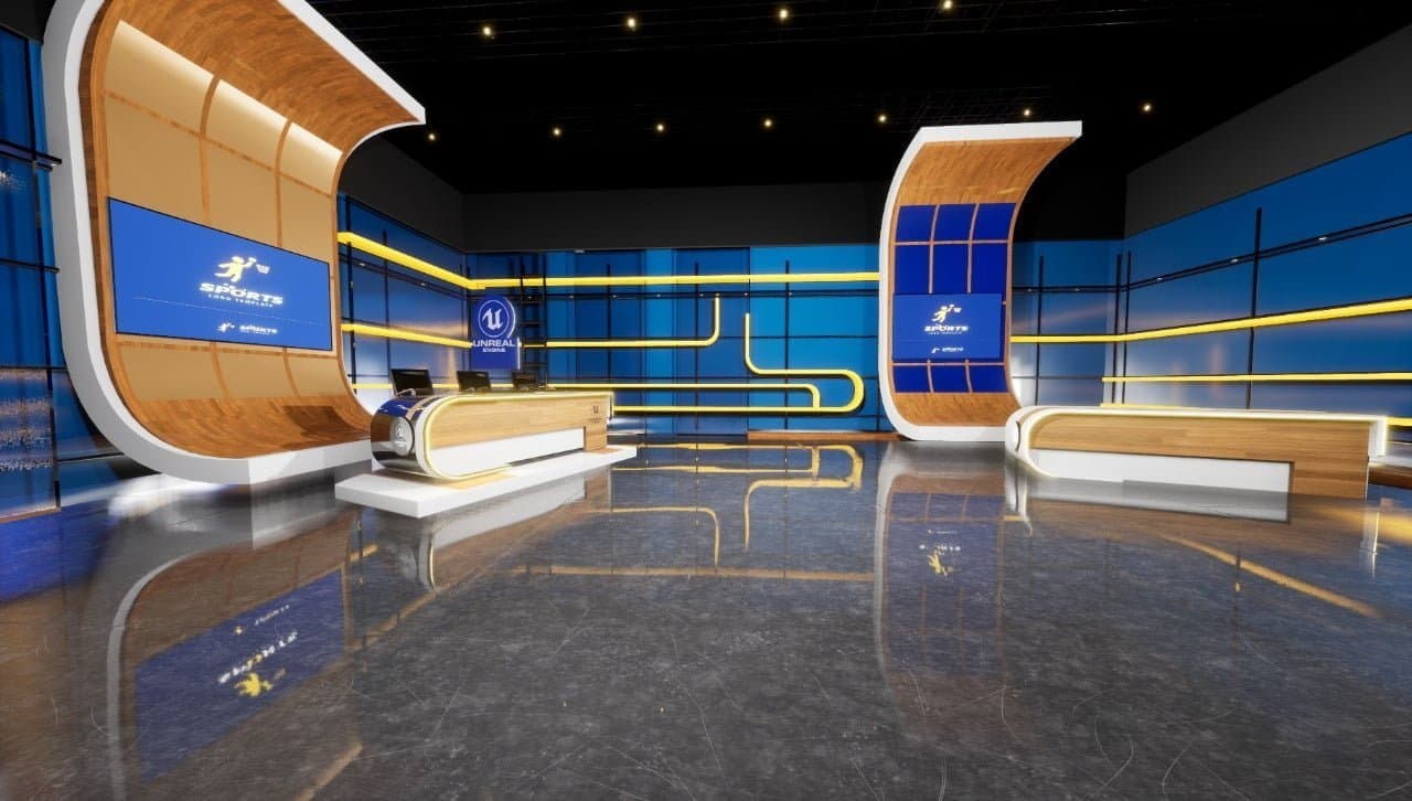 TALKSHOW YB1 | Unreal Engine Virtual Set-5