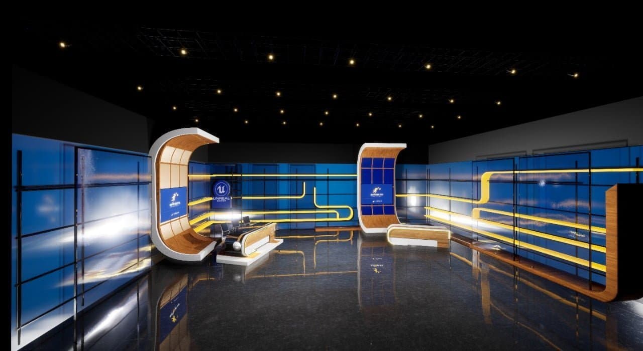 TALKSHOW YB1 | Unreal Engine Virtual Set-6