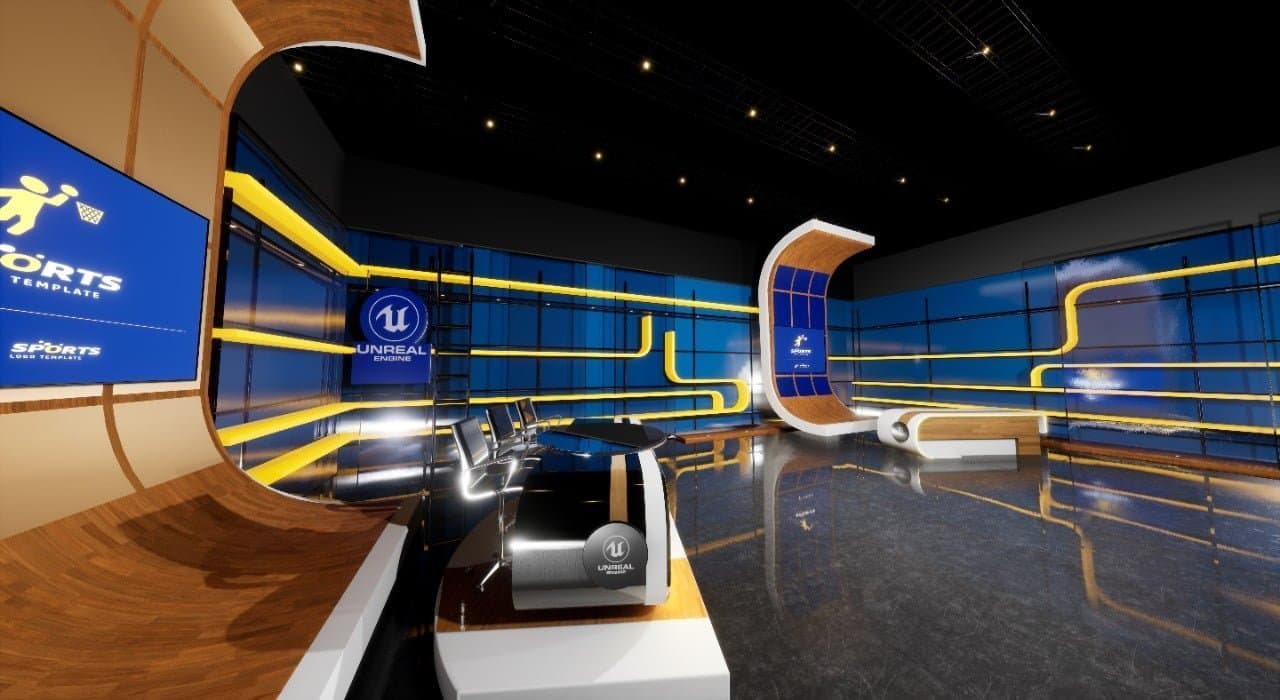 TALKSHOW YB1 | Unreal Engine Virtual Set