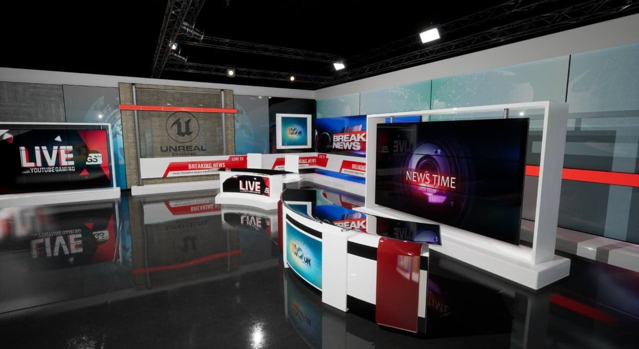 NEWSROOM 18 | Unreal Engine Virtual Set-7