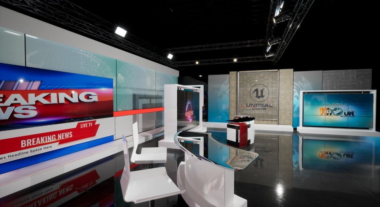 NEWSROOM 18 | Unreal Engine Virtual Set-9