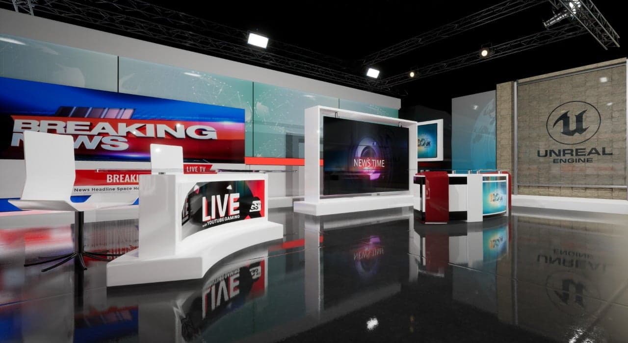 NEWSROOM 18 | Unreal Engine Virtual Set-2