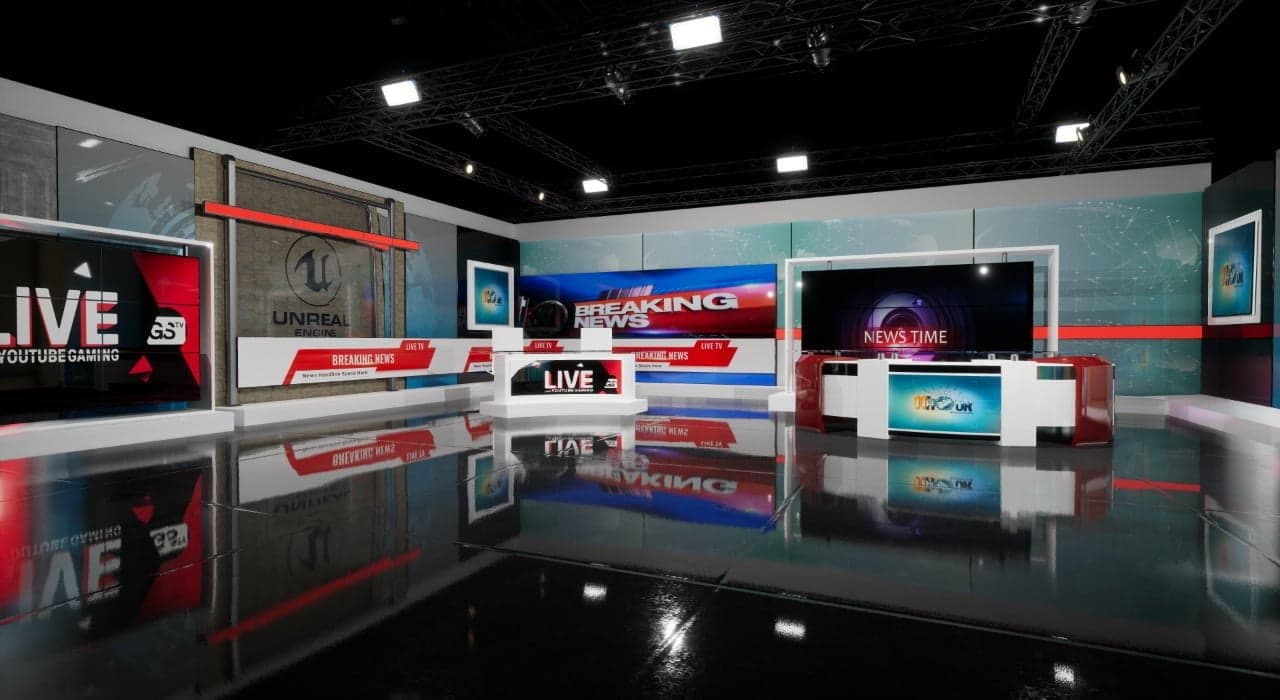 NEWSROOM 18 | Unreal Engine Virtual Set-3