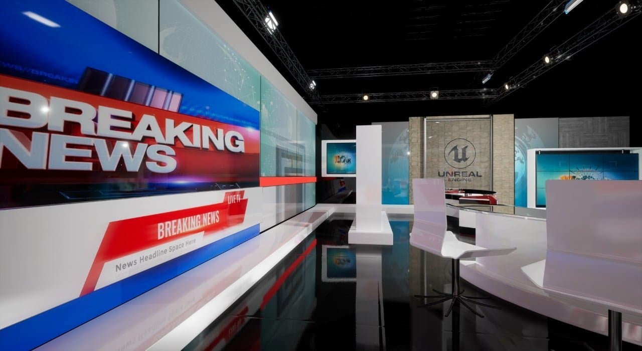 NEWSROOM 18 | Unreal Engine Virtual Set-5
