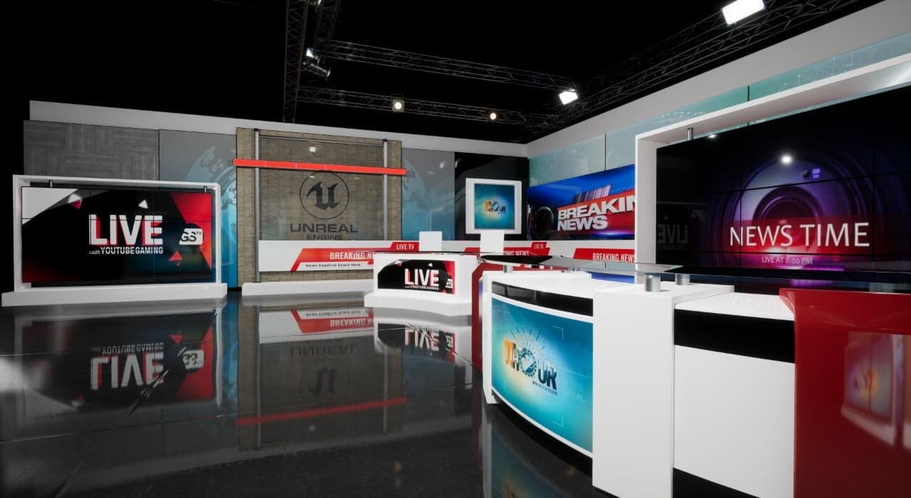 NEWSROOM 18 | Unreal Engine Virtual Set-6