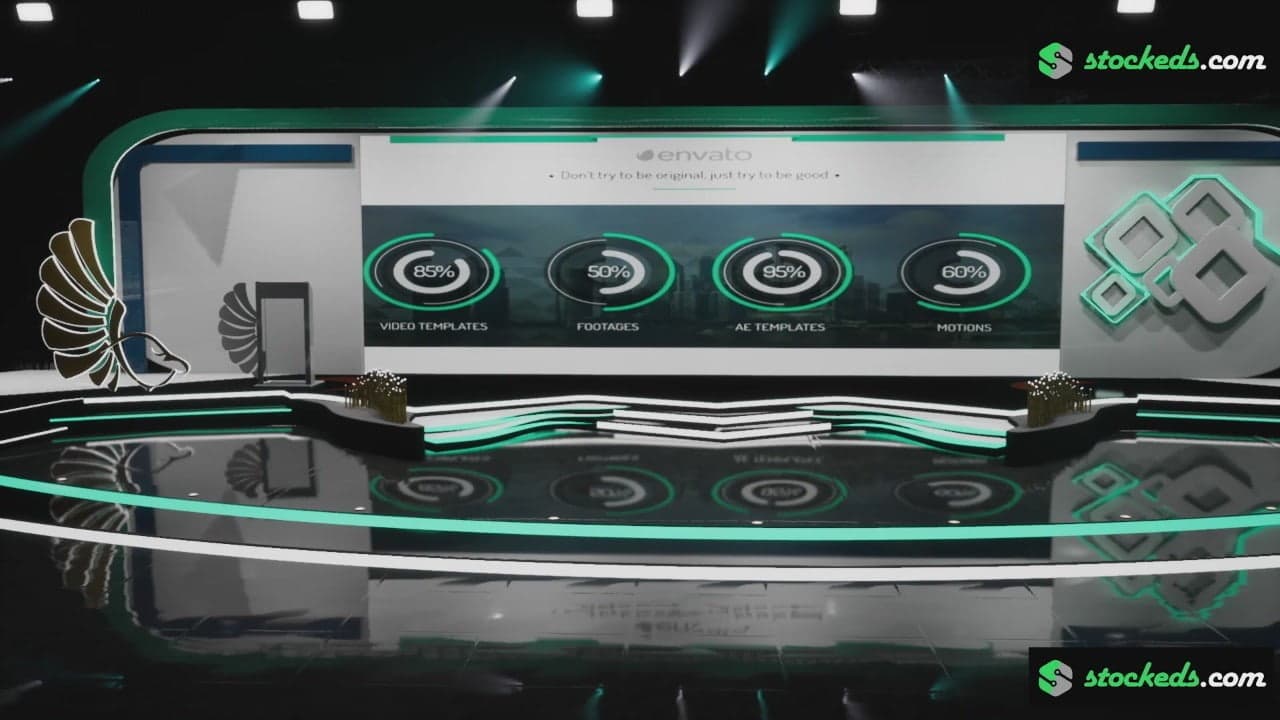 STAGE EG1 | DMX Pyro | Unreal Engine Corporate Virtual Set-7