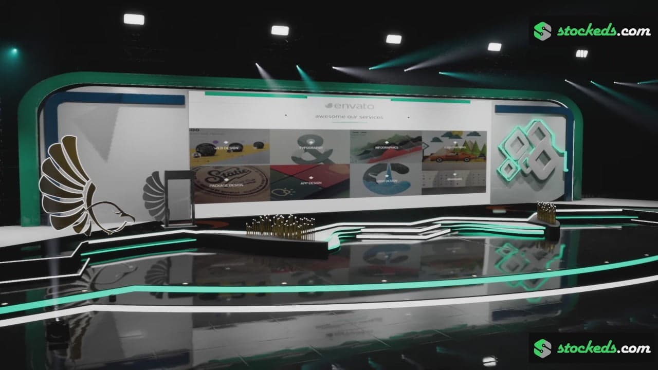 STAGE EG1 | DMX Pyro | Unreal Engine Corporate Virtual Set-2