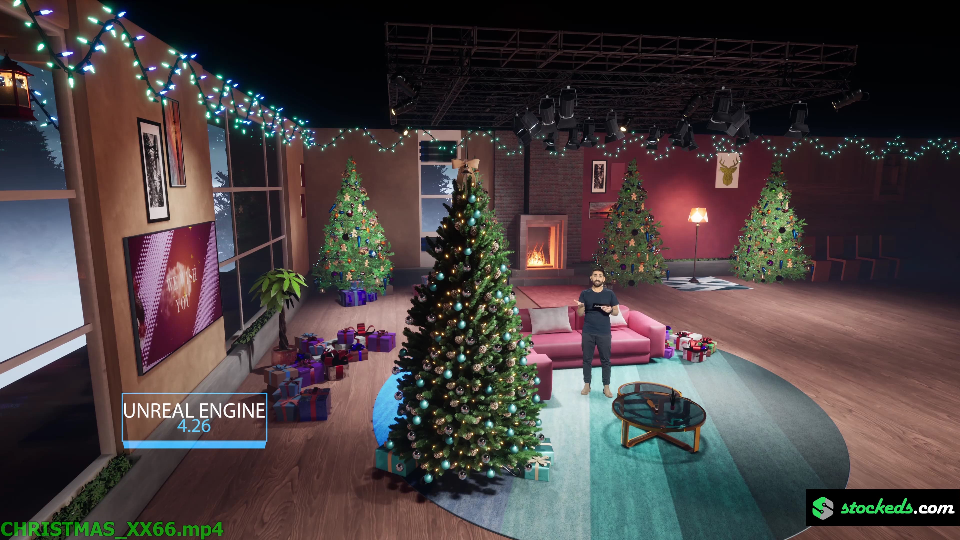 CHRISTMAS TALKSHOW XX66 | Unreal Engine Corporate Virtual Set-11