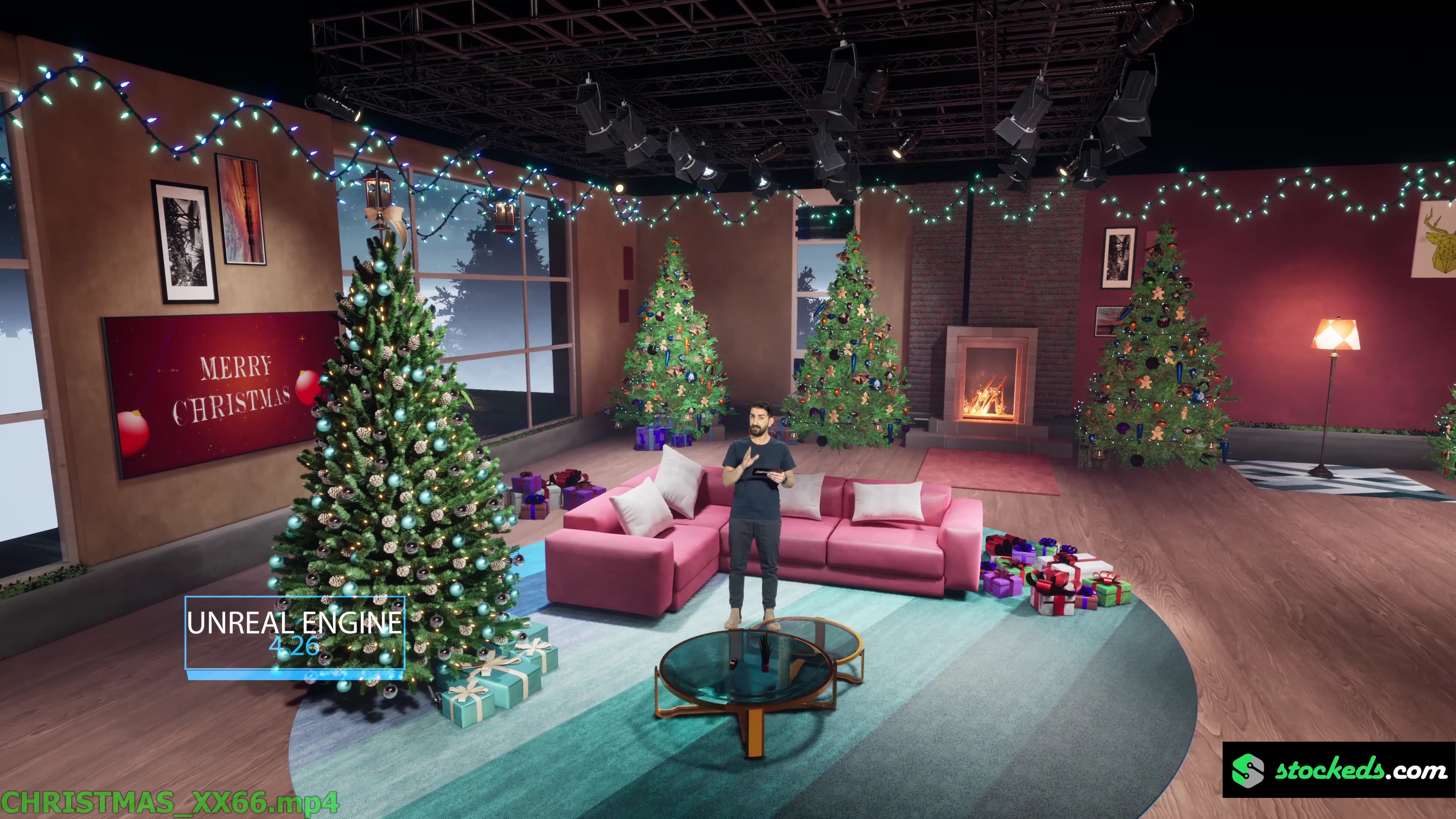 CHRISTMAS TALKSHOW XX66 | Unreal Engine Corporate Virtual Set