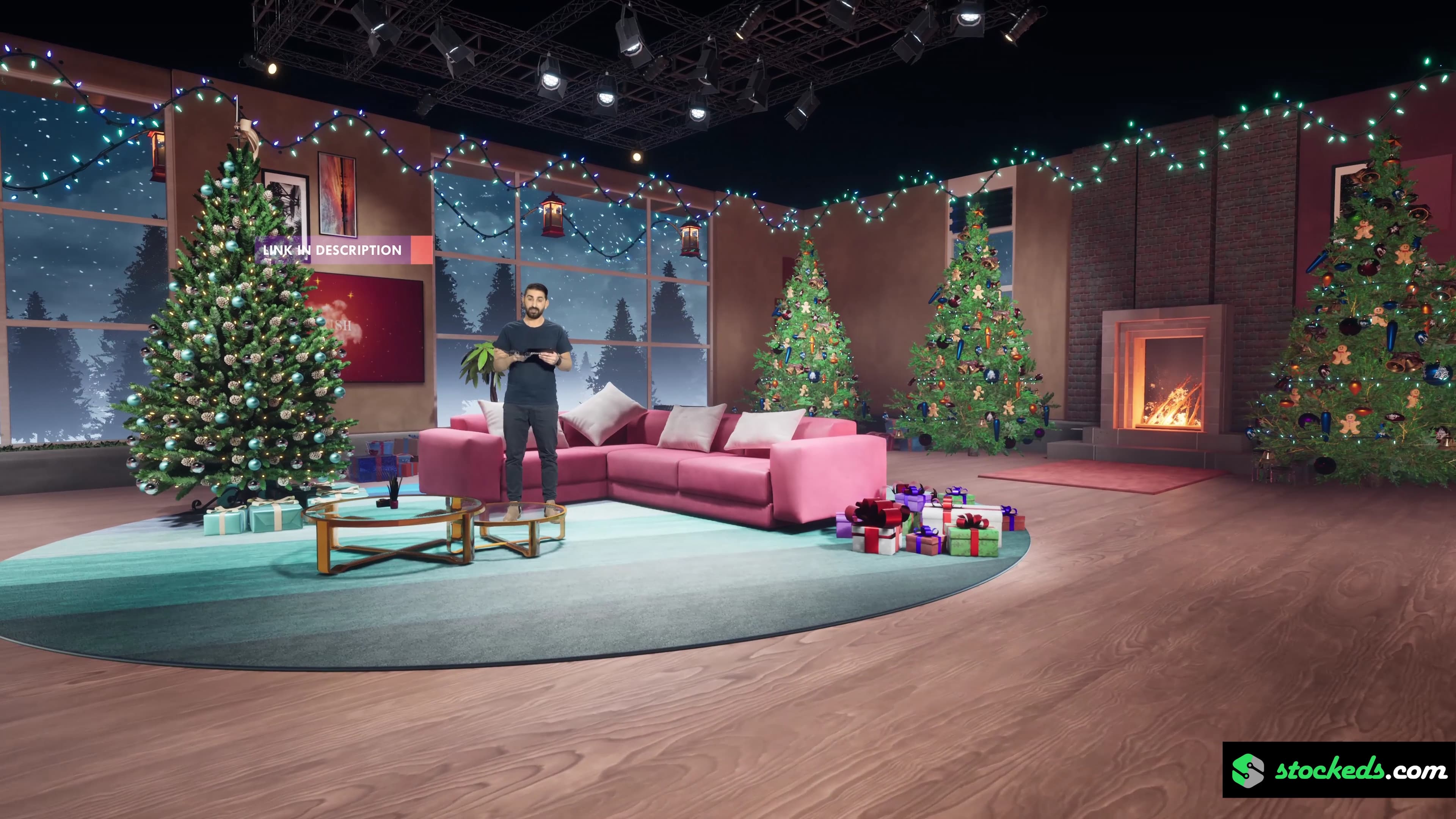 CHRISTMAS TALKSHOW XX66 | Unreal Engine Corporate Virtual Set-3