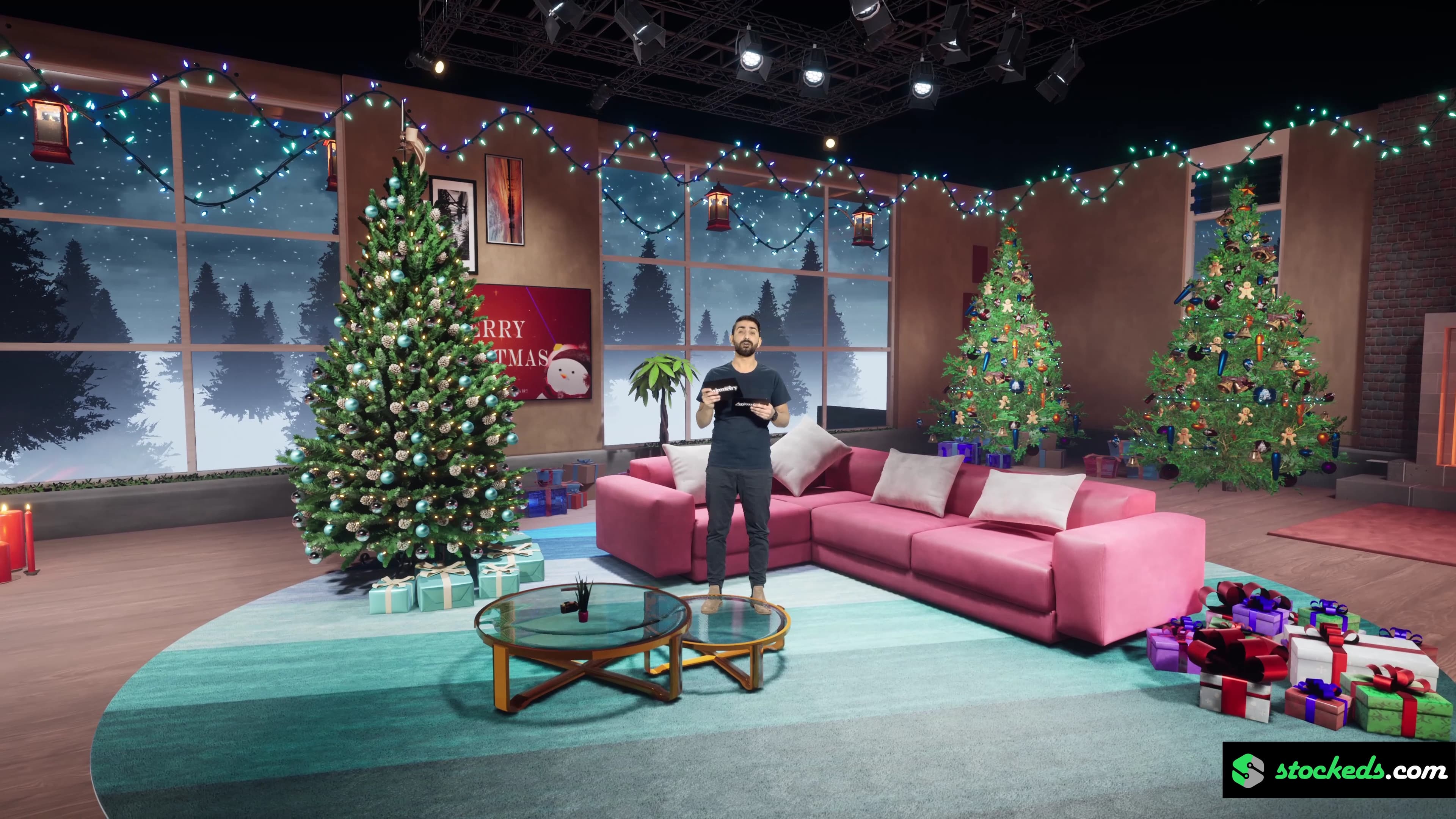 CHRISTMAS TALKSHOW XX66 | Unreal Engine Corporate Virtual Set-4