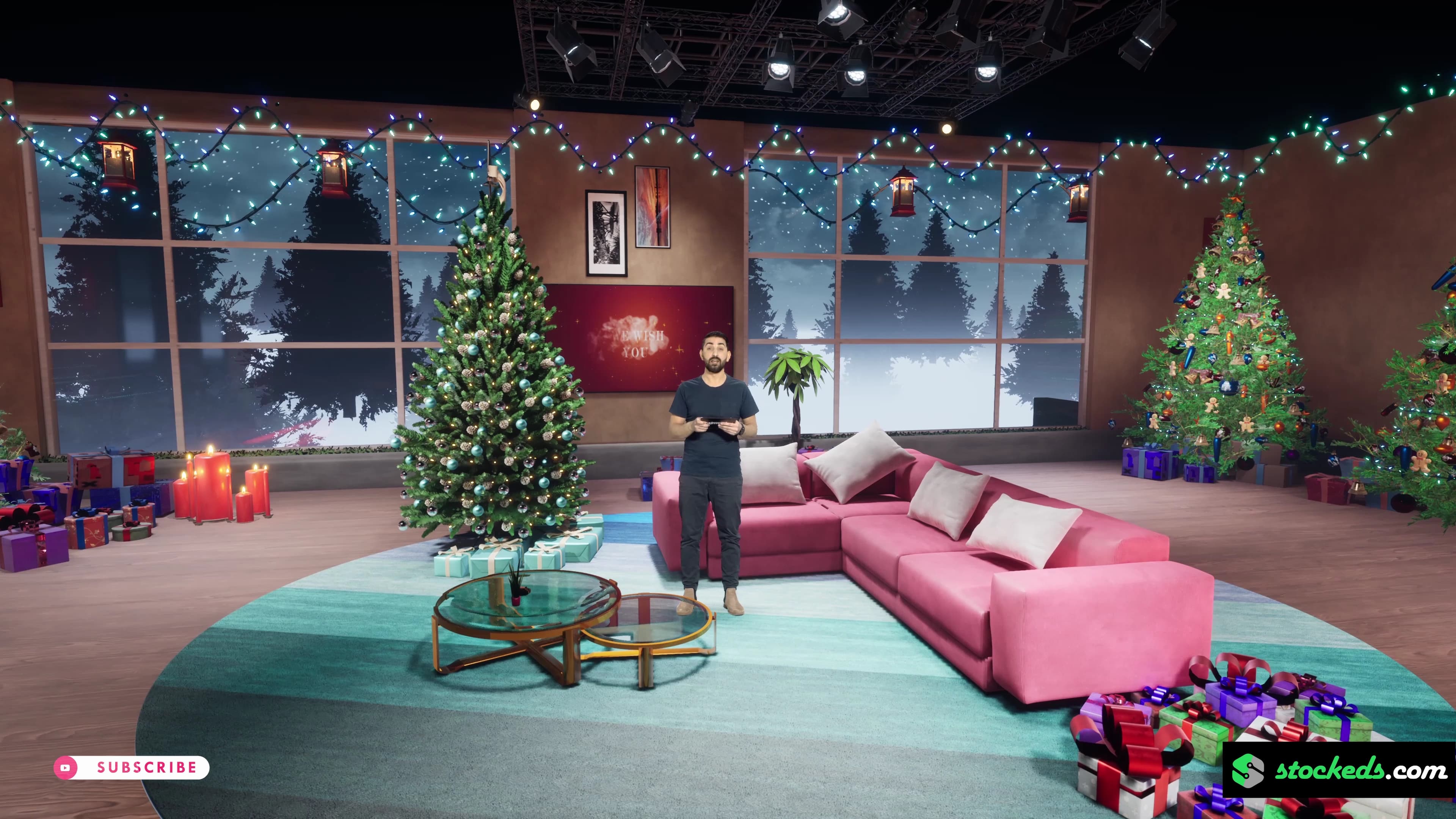 CHRISTMAS TALKSHOW XX66 | Unreal Engine Corporate Virtual Set-5