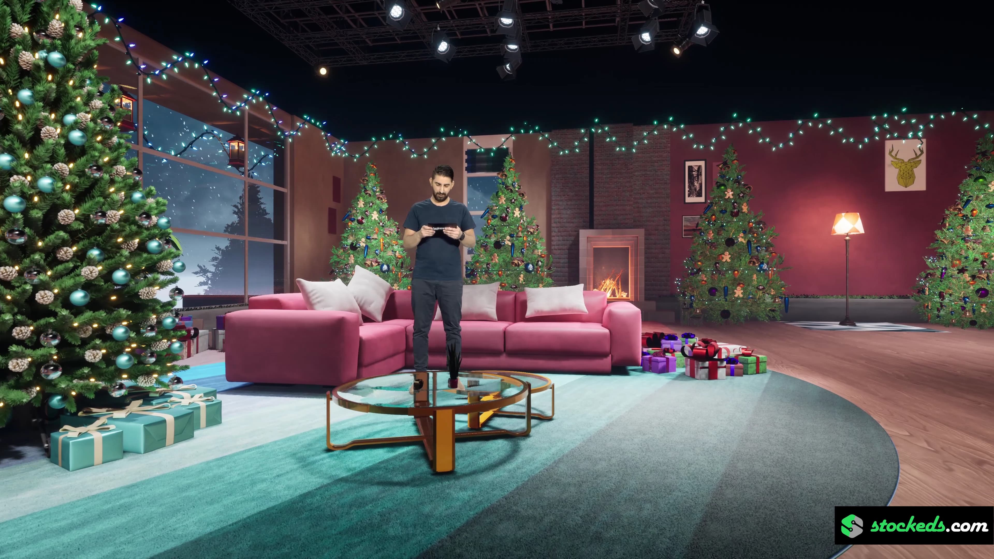 CHRISTMAS TALKSHOW XX66 | Unreal Engine Corporate Virtual Set-6