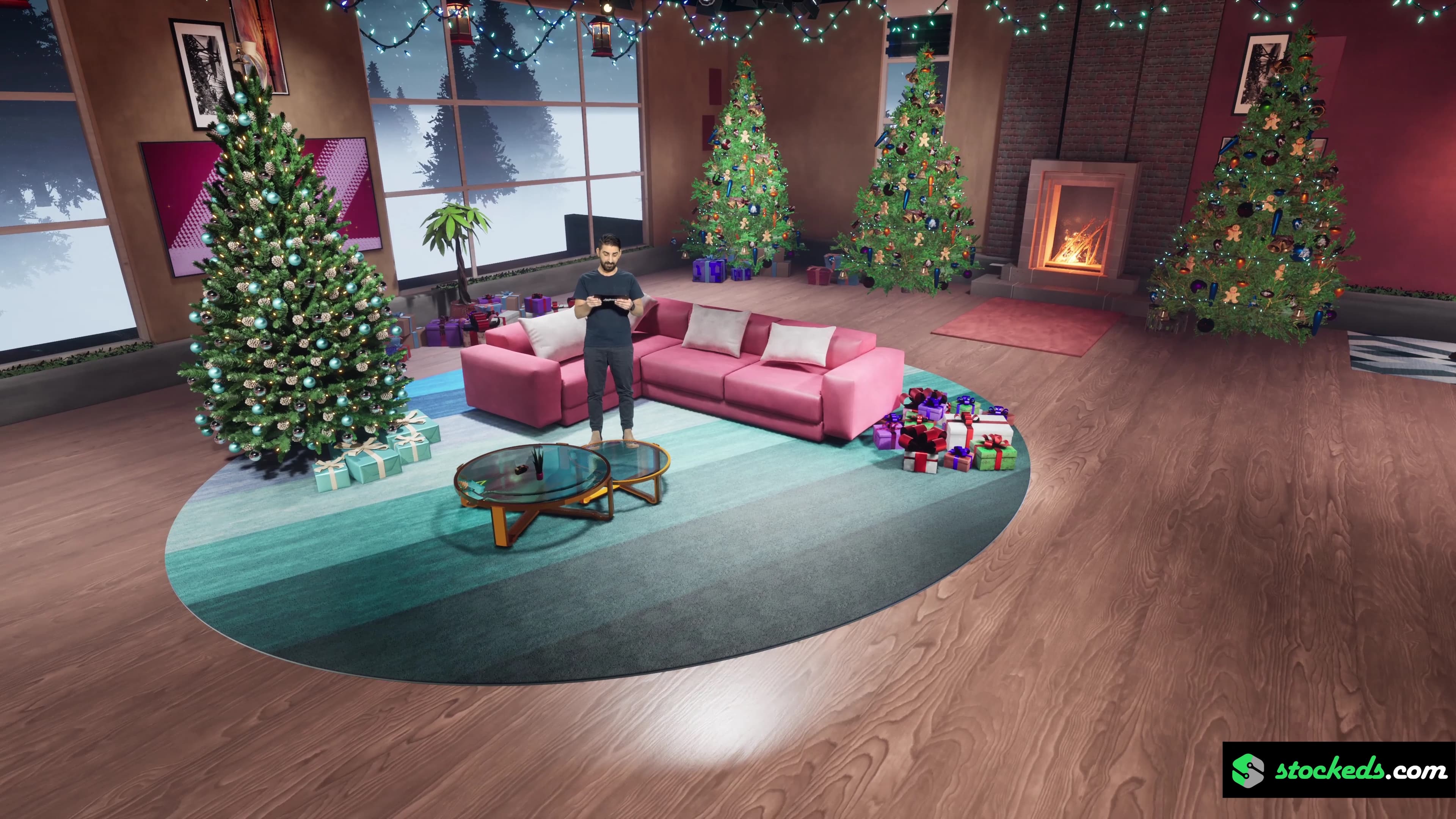 CHRISTMAS TALKSHOW XX66 | Unreal Engine Corporate Virtual Set-7