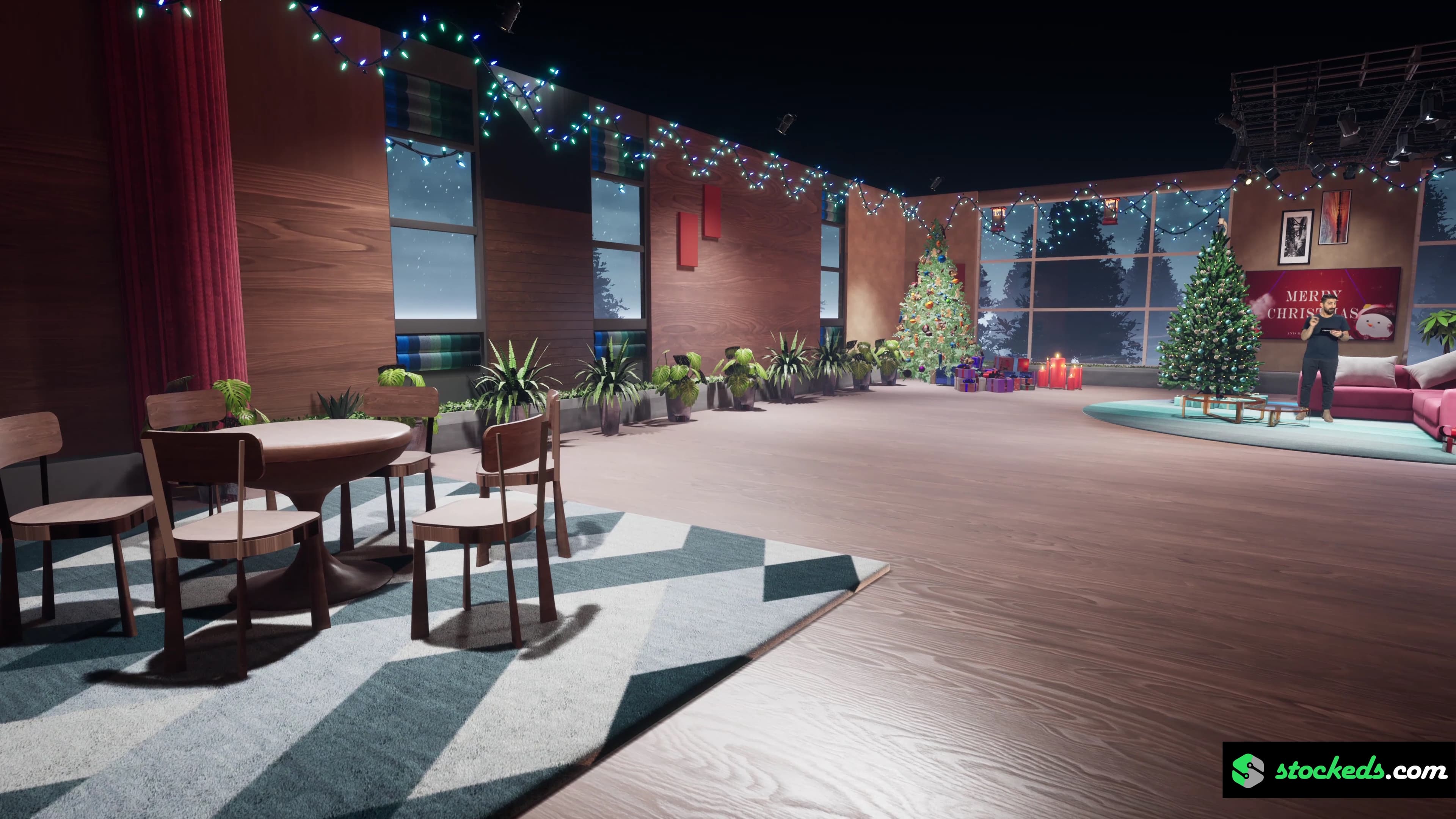 CHRISTMAS TALKSHOW XX66 | Unreal Engine Corporate Virtual Set-8