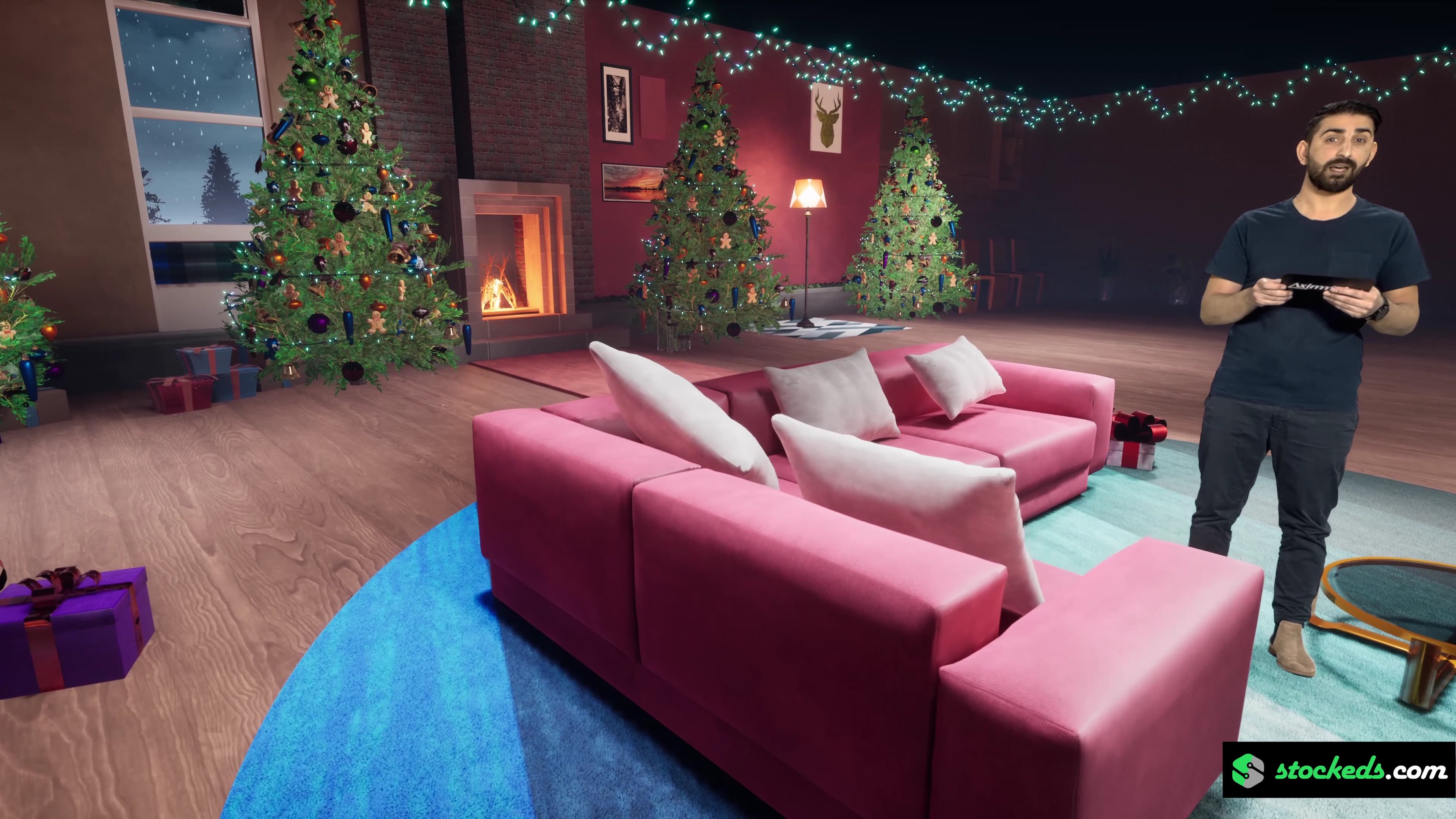 CHRISTMAS TALKSHOW XX66 | Unreal Engine Corporate Virtual Set-9