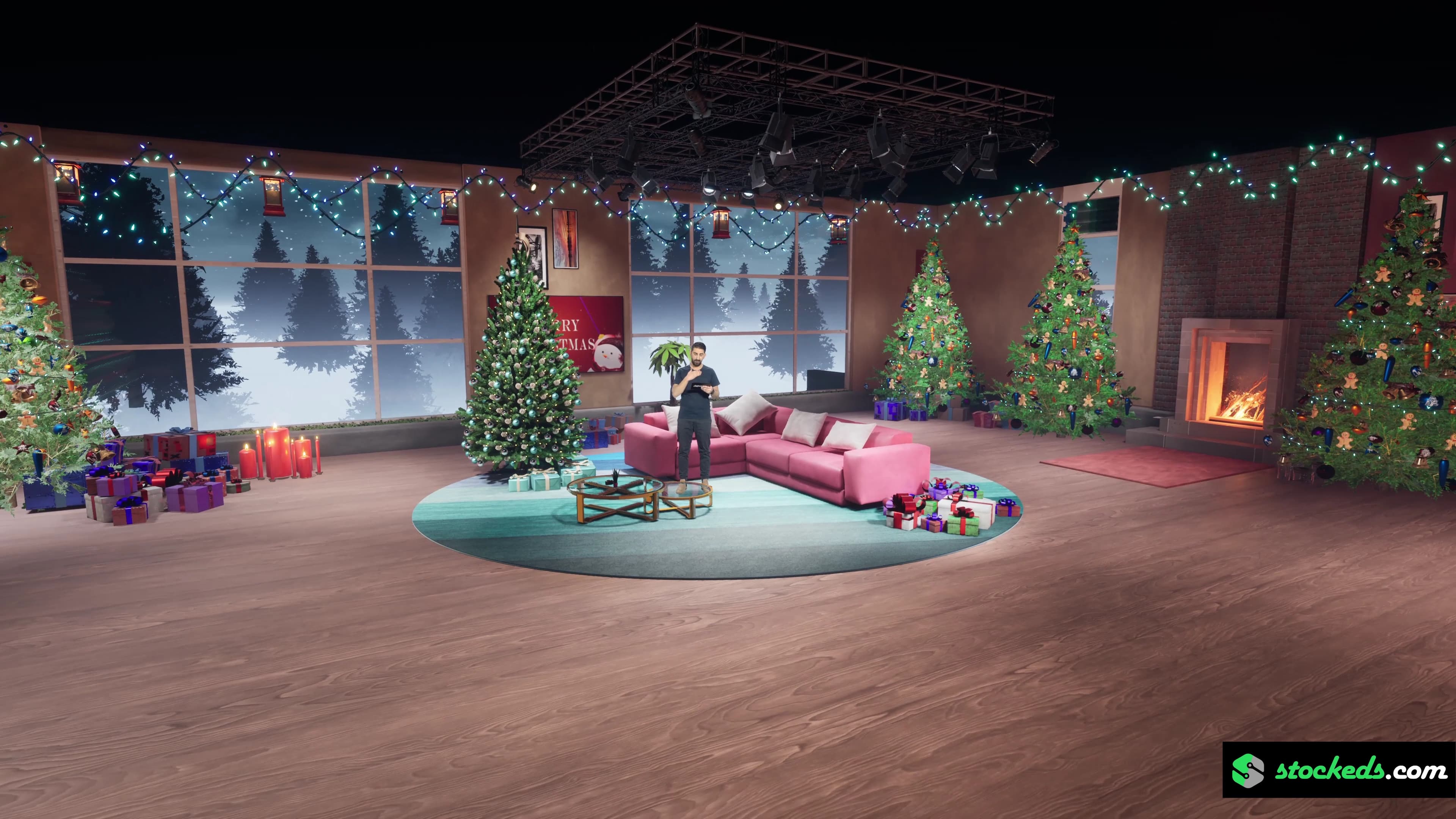 CHRISTMAS TALKSHOW XX66 | Unreal Engine Corporate Virtual Set-10