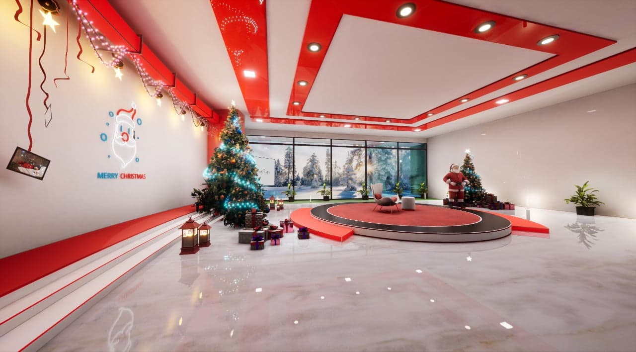 CHRISTMAS TALKSHOW ELVS | Unreal Engine  Corporate Virtual Set-7