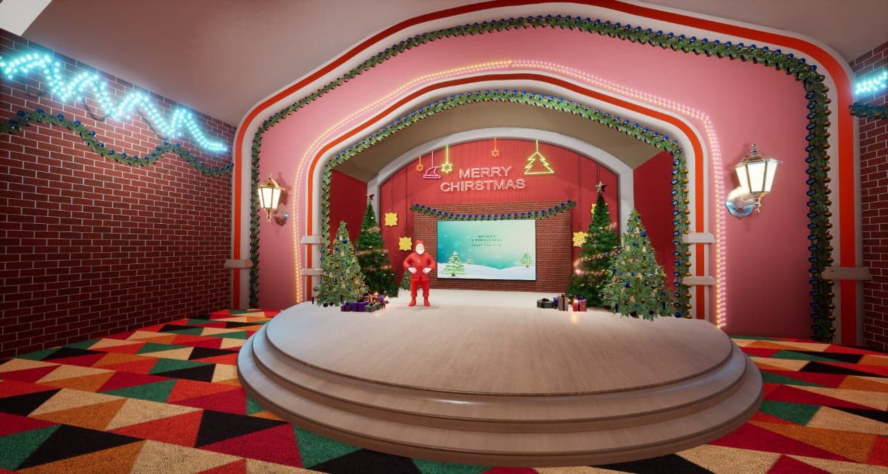 CHRISTMAS TALKSHOW TXE4 | Unreal Engine Virtual Set-7