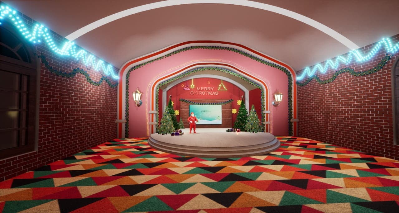 CHRISTMAS TALKSHOW TXE4 | Unreal Engine Virtual Set-4