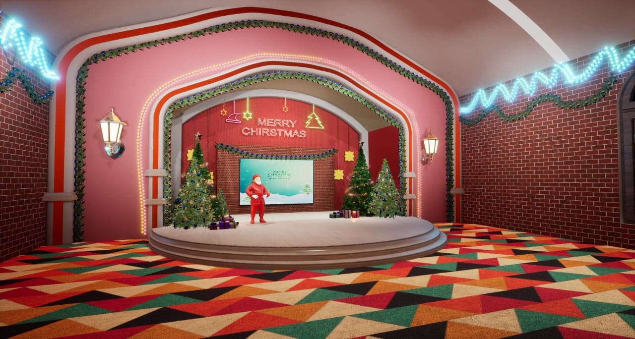 CHRISTMAS TALKSHOW TXE4 | Unreal Engine Virtual Set-5