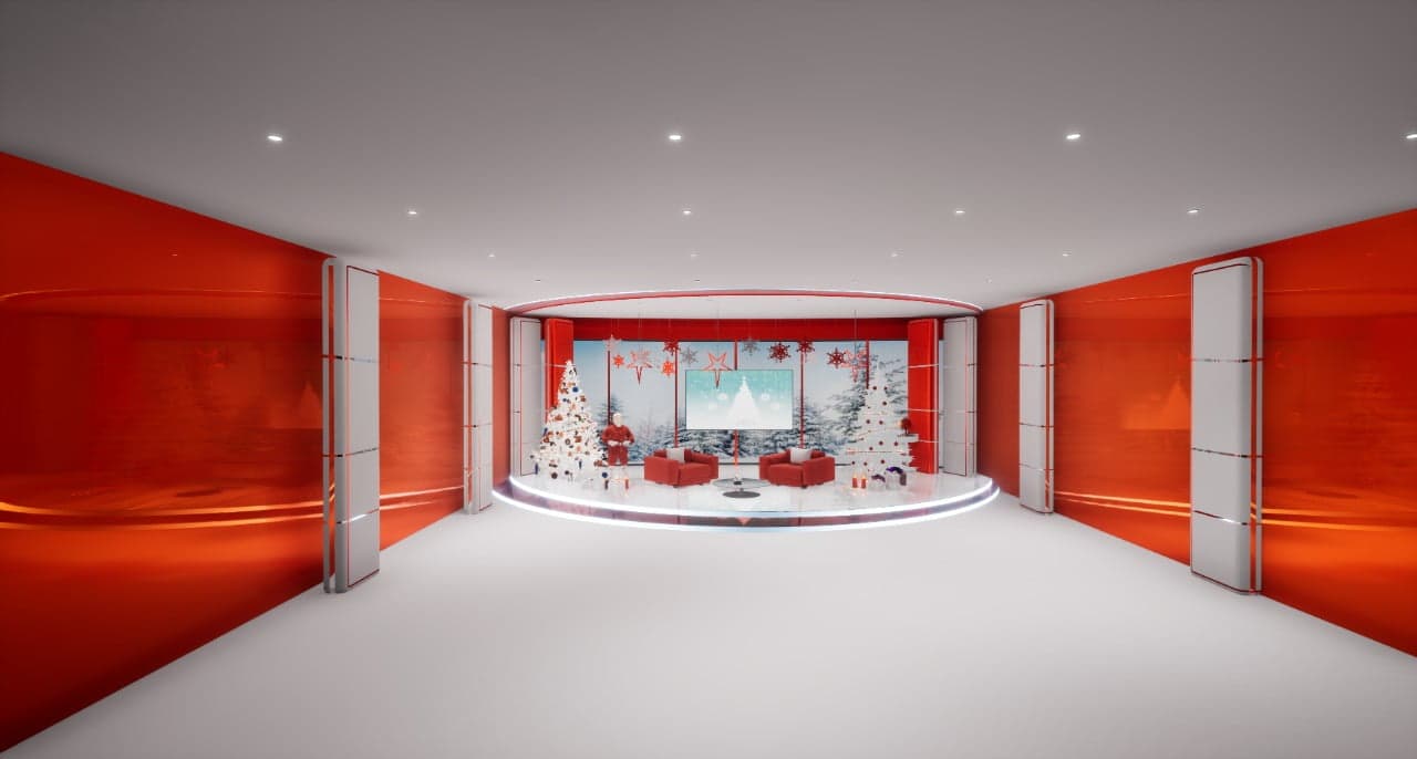CHRISTMAS TALKSHOW STX1 | Unreal Engine Virtual Set-7