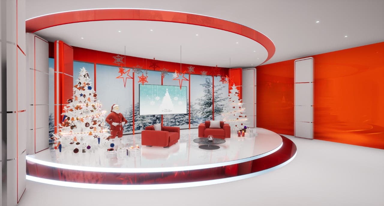 CHRISTMAS TALKSHOW STX1 | Unreal Engine Virtual Set-2