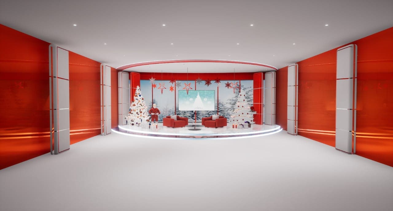 CHRISTMAS TALKSHOW STX1 | Unreal Engine Virtual Set-4
