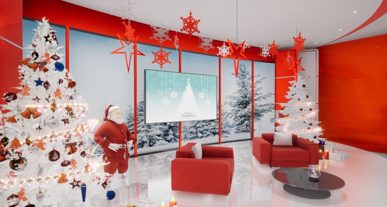 CHRISTMAS TALKSHOW STX1 | Unreal Engine Virtual Set-6