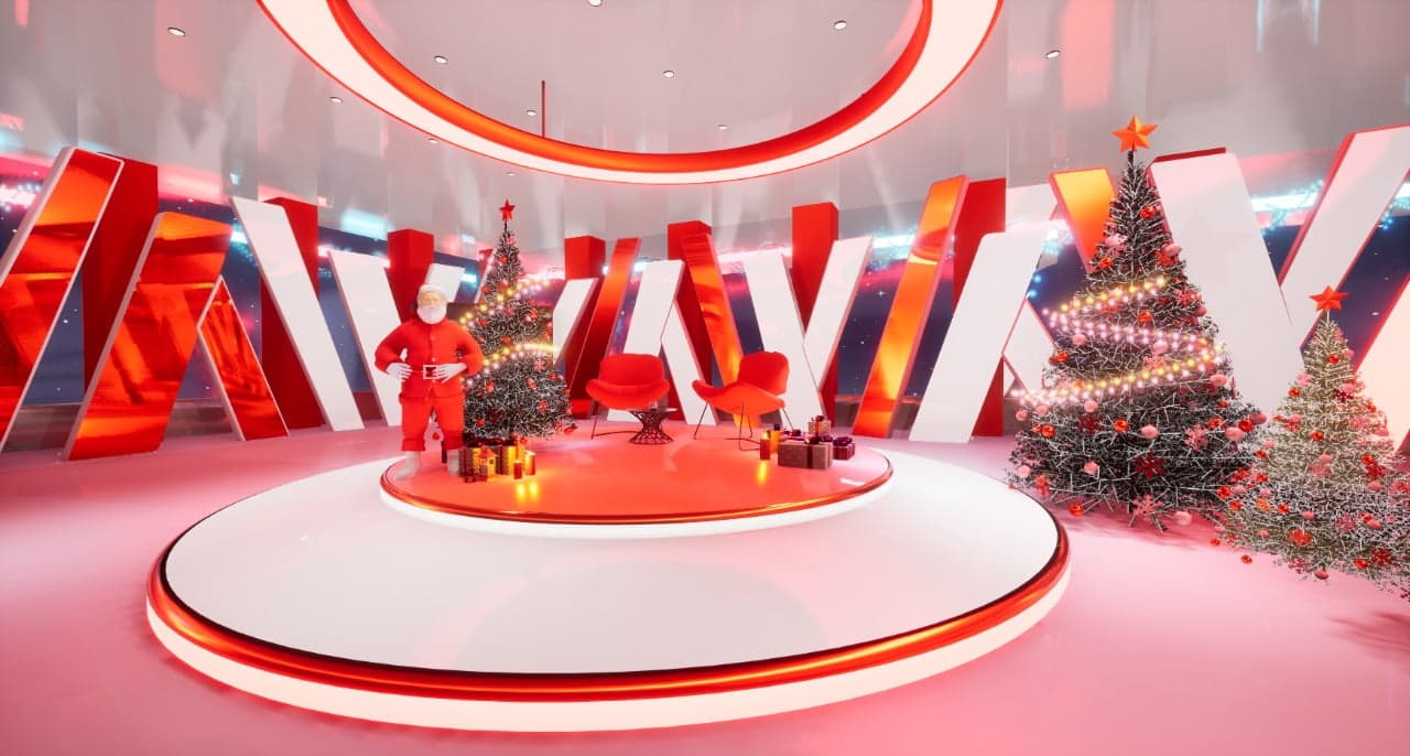 CHRISTMAS TALKSHOW YRX3 | Unreal Engine Virtual Set-8