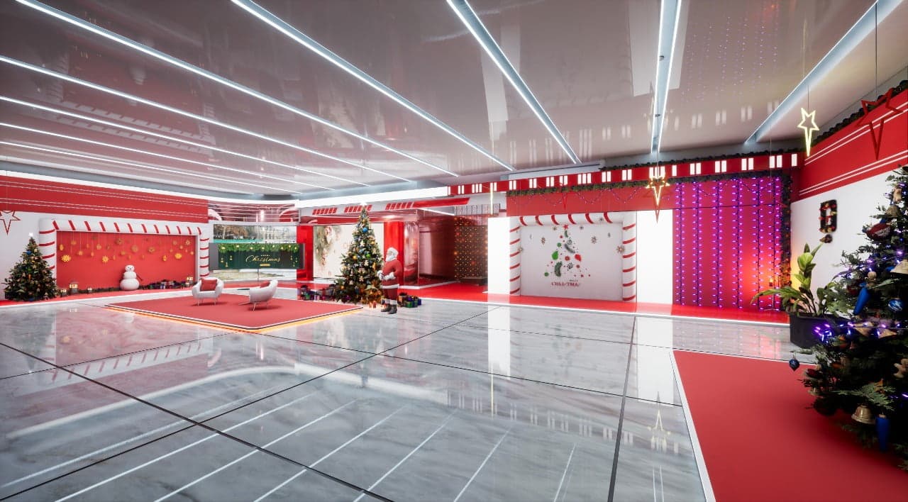 CHRISTMAS TALKSHOW ERIC | Unreal Engine Virtual Set-4