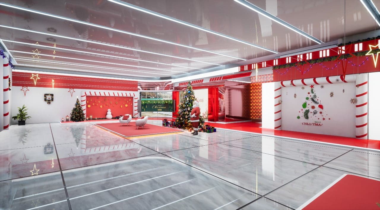 CHRISTMAS TALKSHOW ERIC | Unreal Engine Virtual Set-5