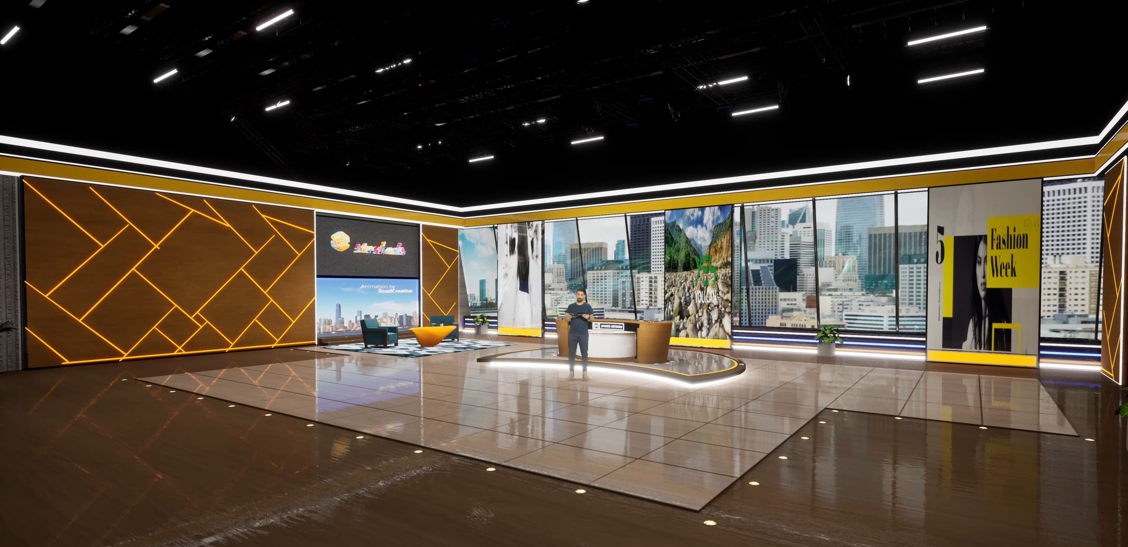 TALKSHOW SPNX | Unreal Engine Corporate Virtual Set-8