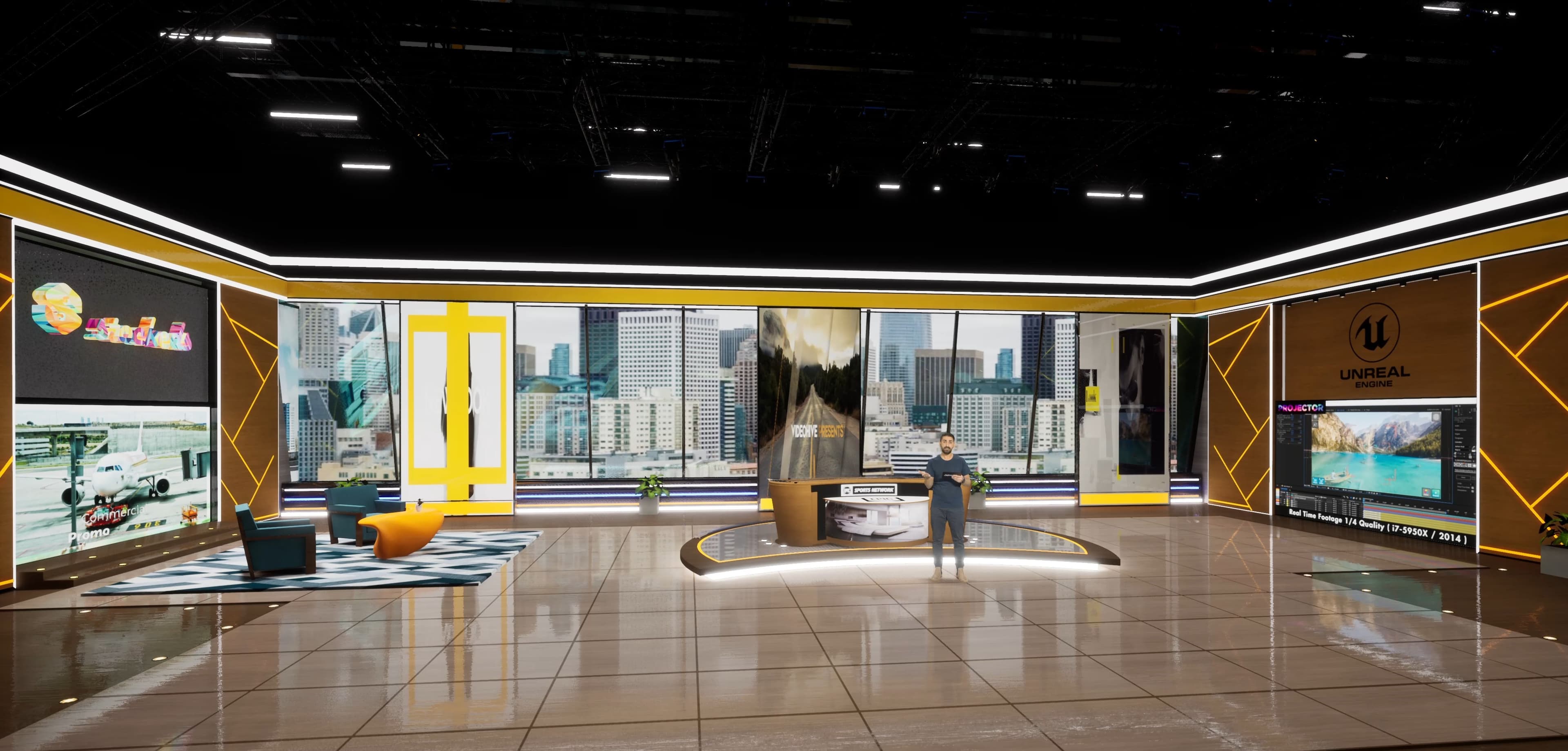 TALKSHOW SPNX | Unreal Engine Corporate Virtual Set
