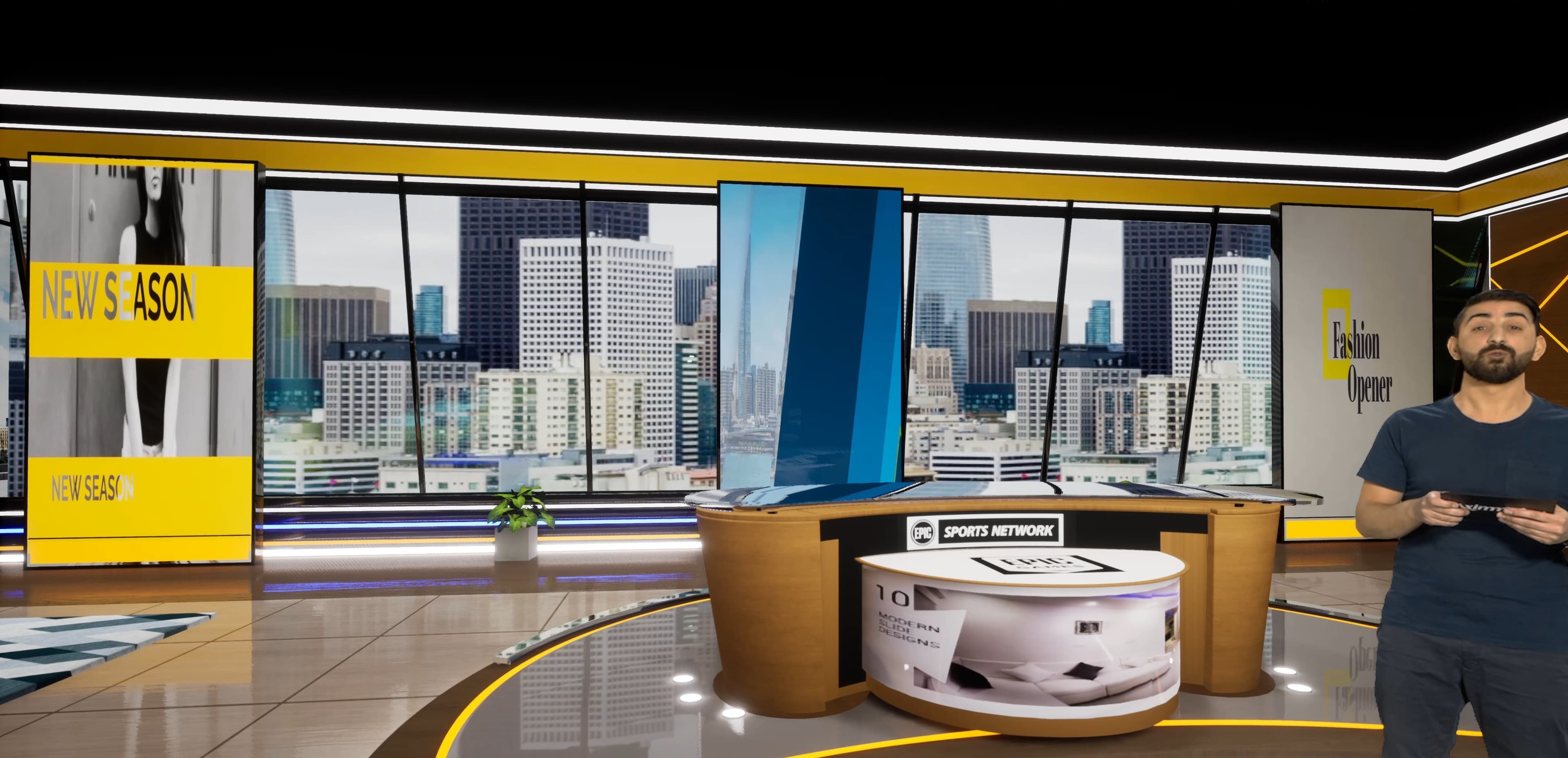 TALKSHOW SPNX | Unreal Engine Corporate Virtual Set-2