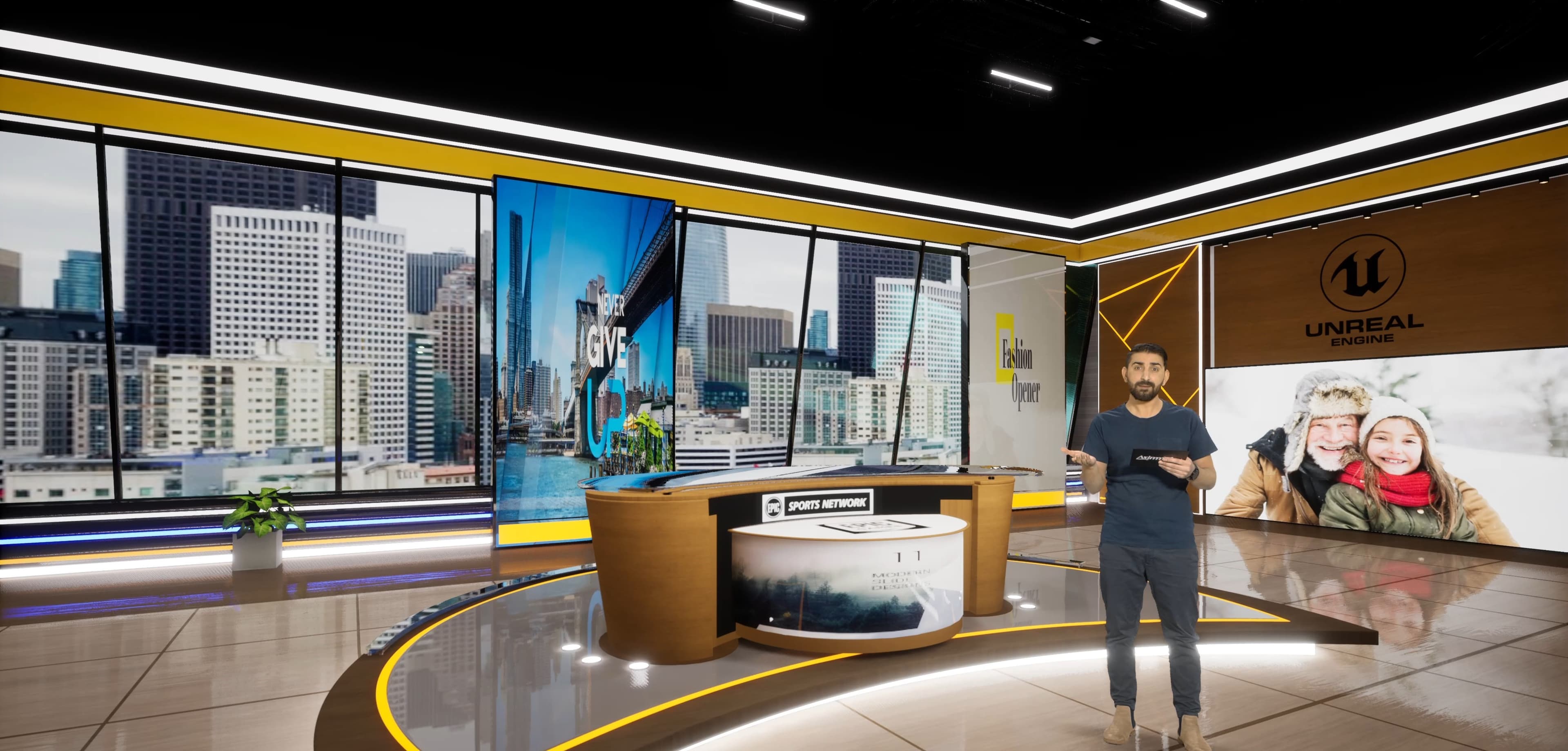 TALKSHOW SPNX | Unreal Engine Corporate Virtual Set-3