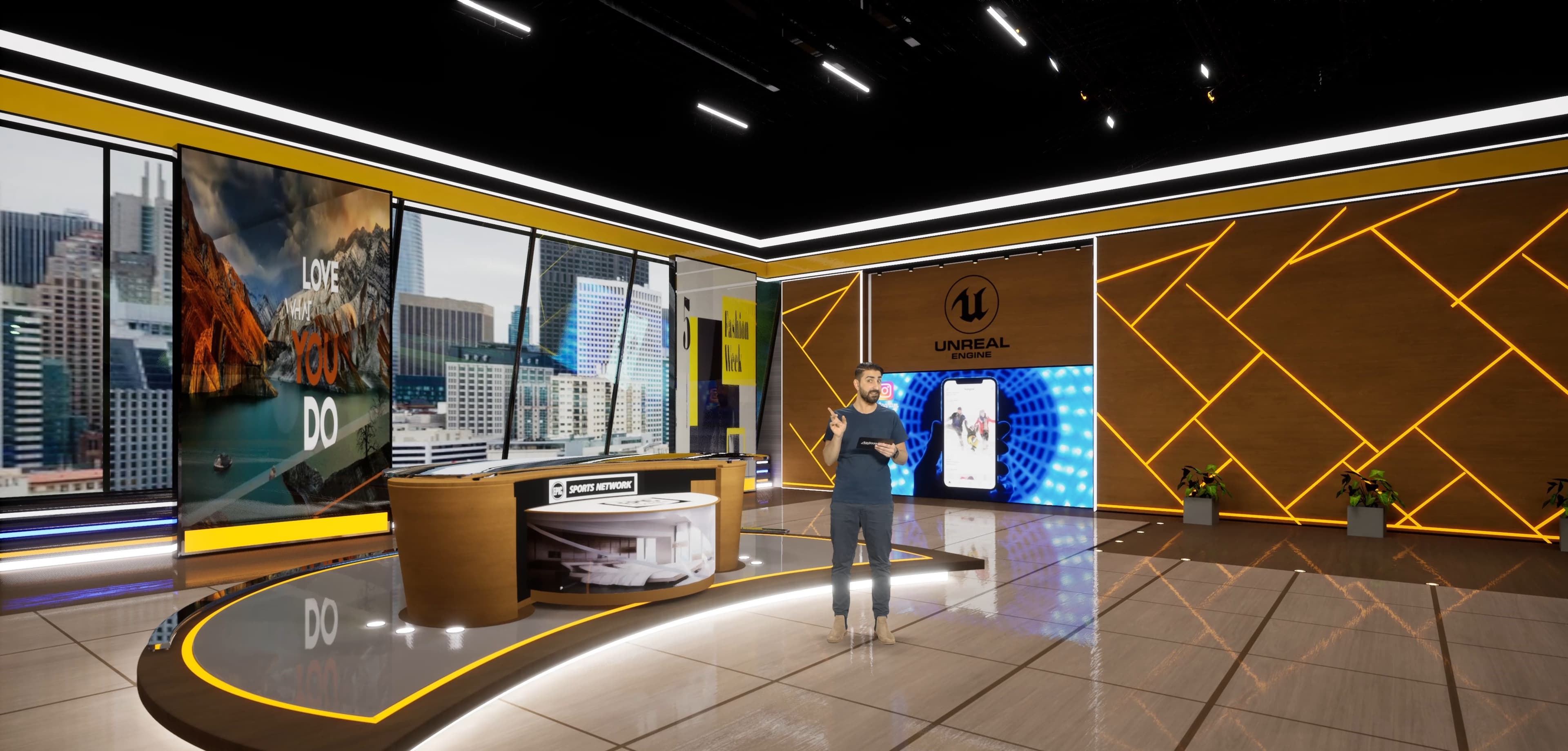 TALKSHOW SPNX | Unreal Engine Corporate Virtual Set-4