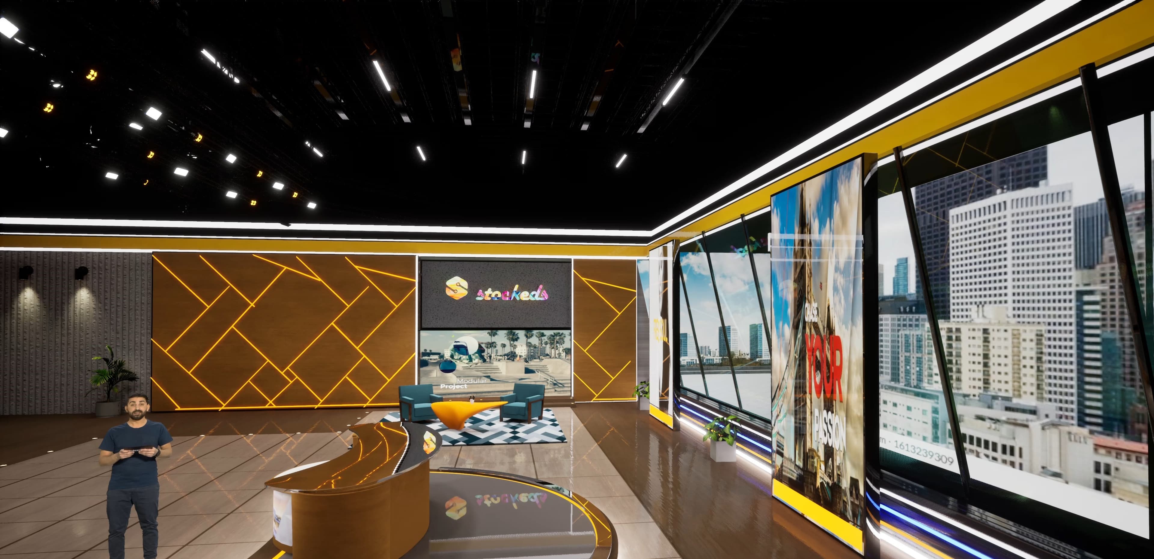 TALKSHOW SPNX | Unreal Engine Corporate Virtual Set-6