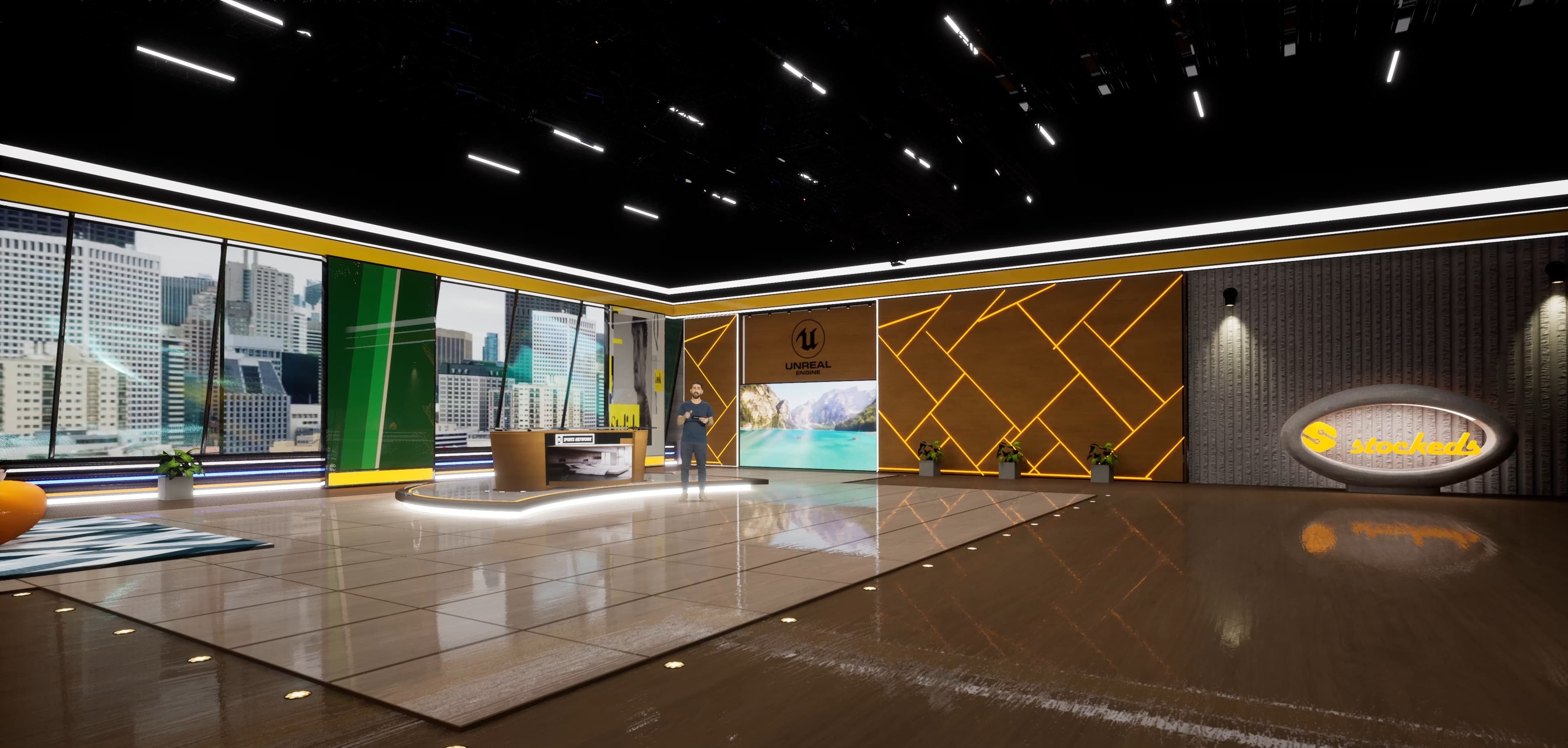 TALKSHOW SPNX | Unreal Engine Corporate Virtual Set-7