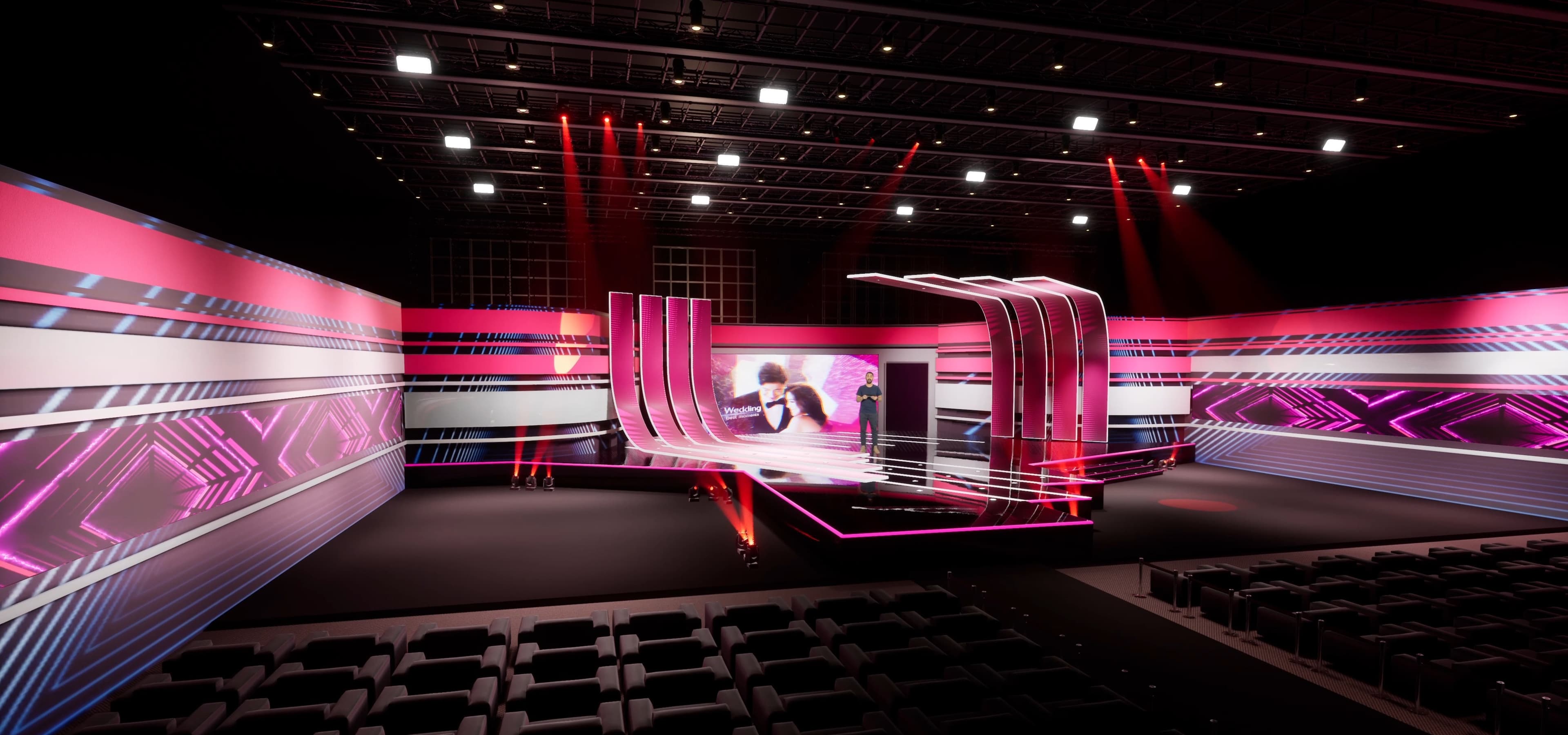 STAGE OPE7 | DMX Pyro | Unreal Engine Corporate Virtual Set-9