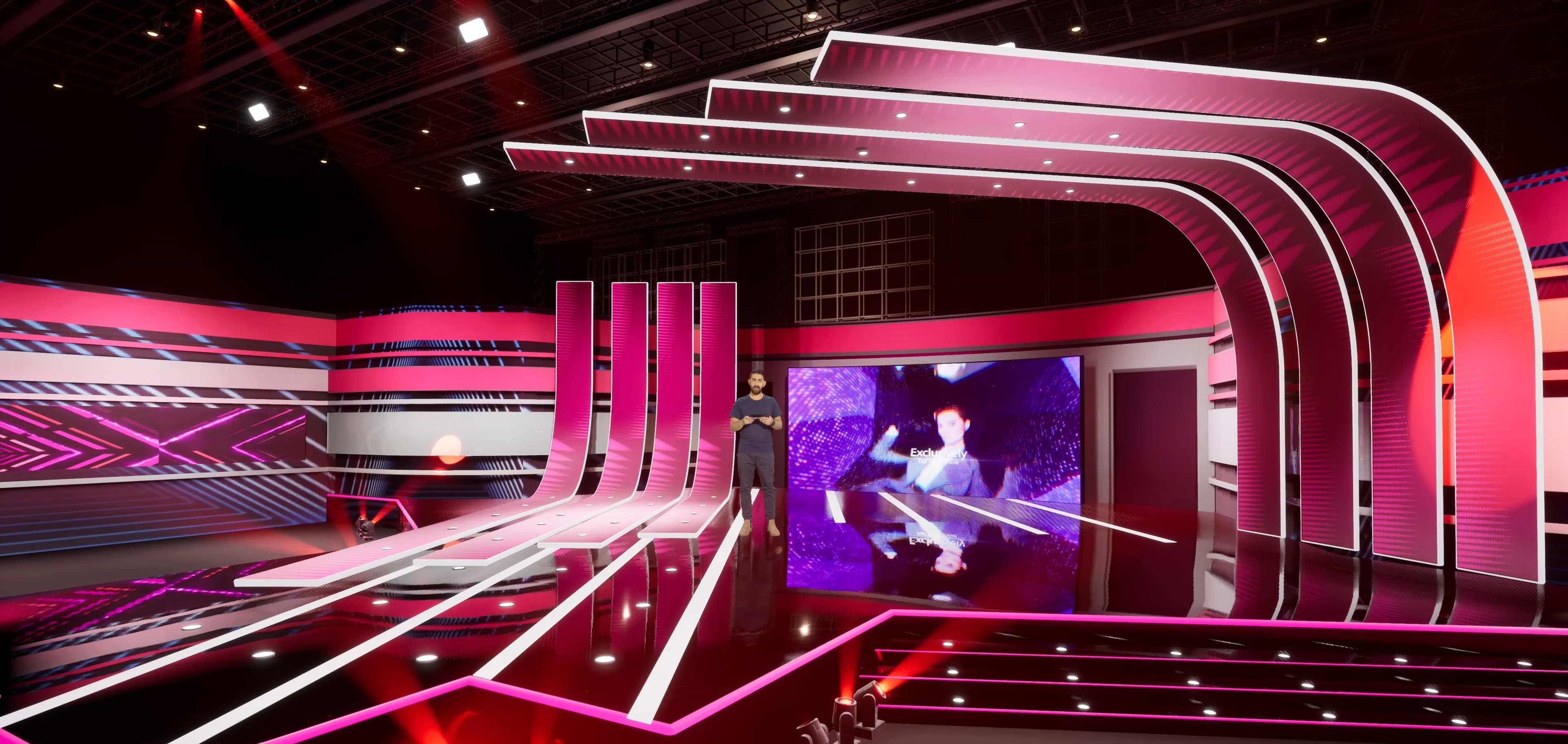 STAGE OPE7 | DMX Pyro | Unreal Engine Corporate Virtual Set-4