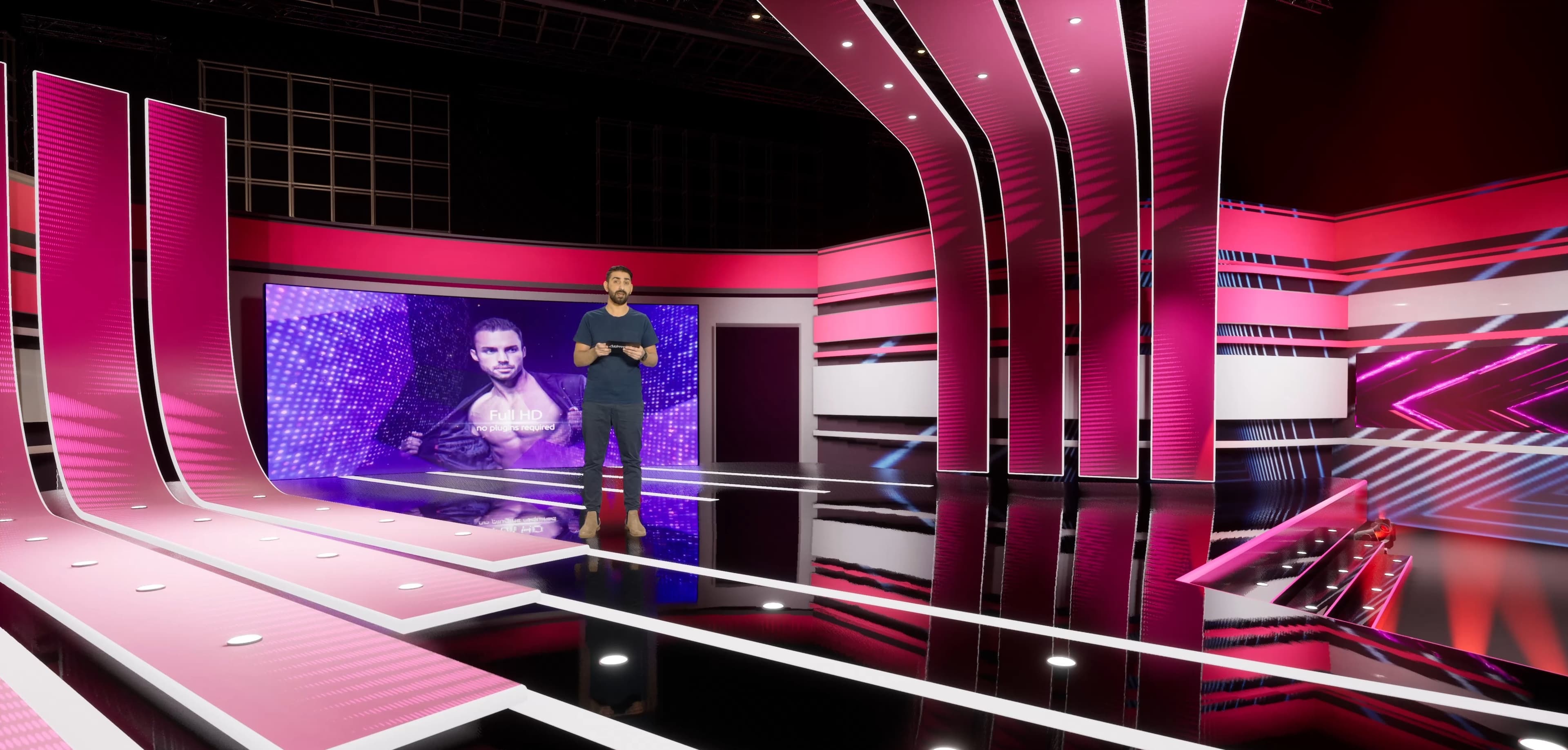 STAGE OPE7 | DMX Pyro | Unreal Engine Corporate Virtual Set-5