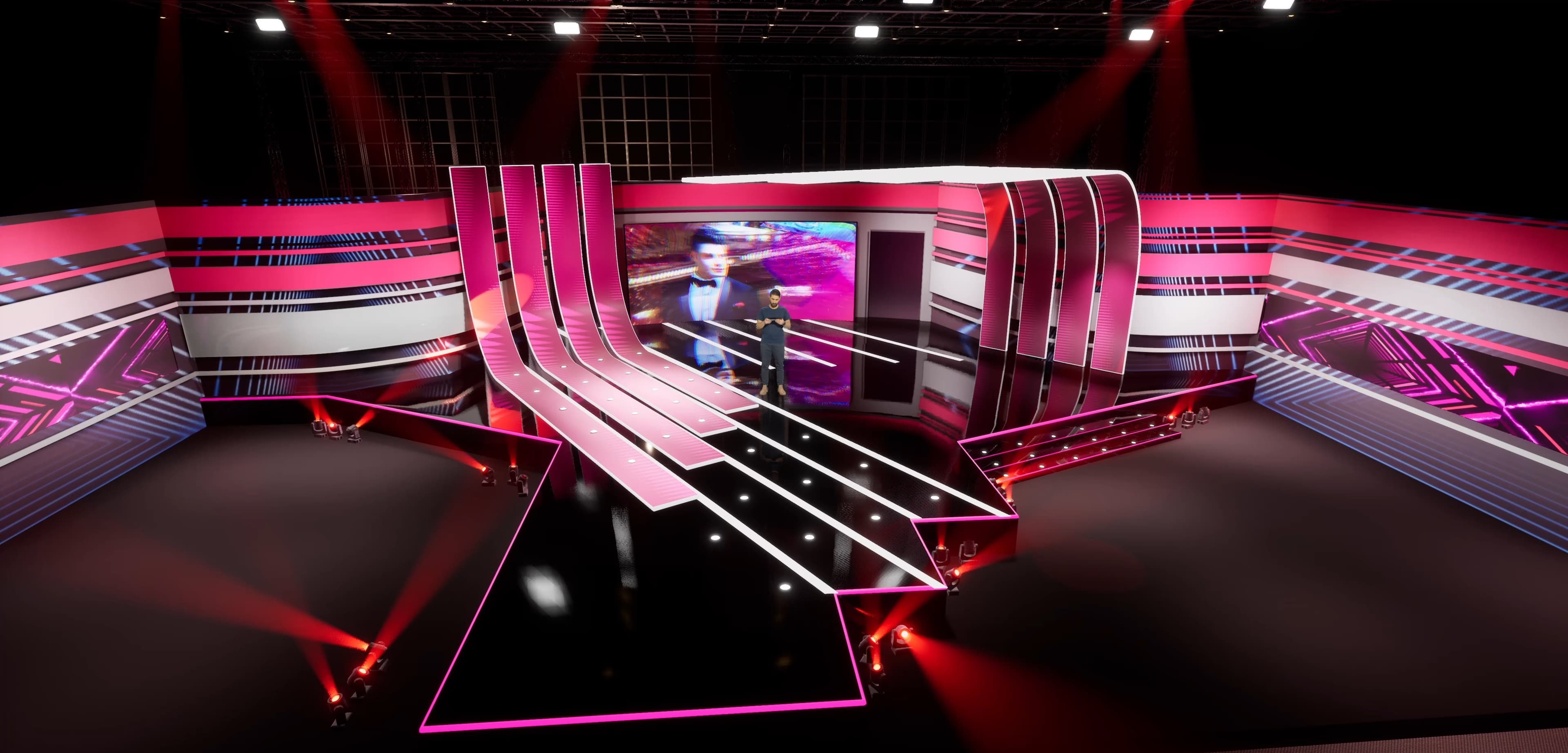 STAGE OPE7 | DMX Pyro | Unreal Engine Corporate Virtual Set-6