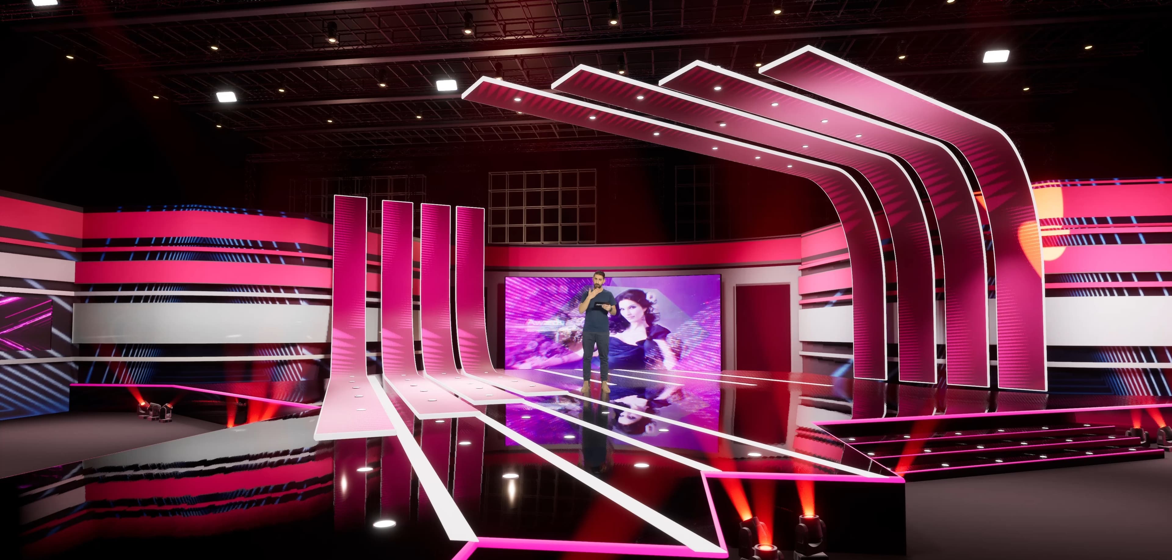 STAGE OPE7 | DMX Pyro | Unreal Engine Corporate Virtual Set-7