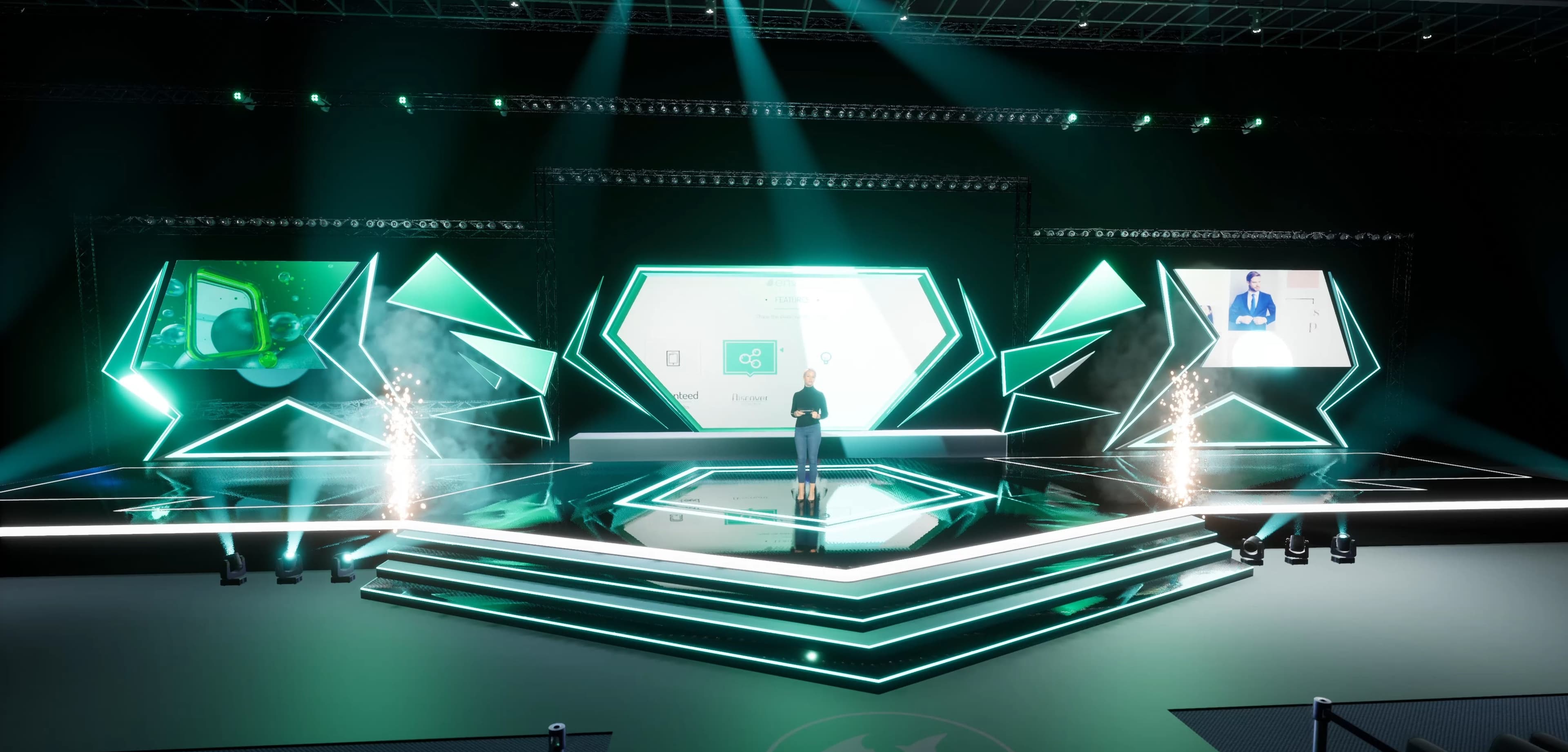 STAGE BWM3 | DMX Pyro | Unreal Engine Corporate Virtual Set-2