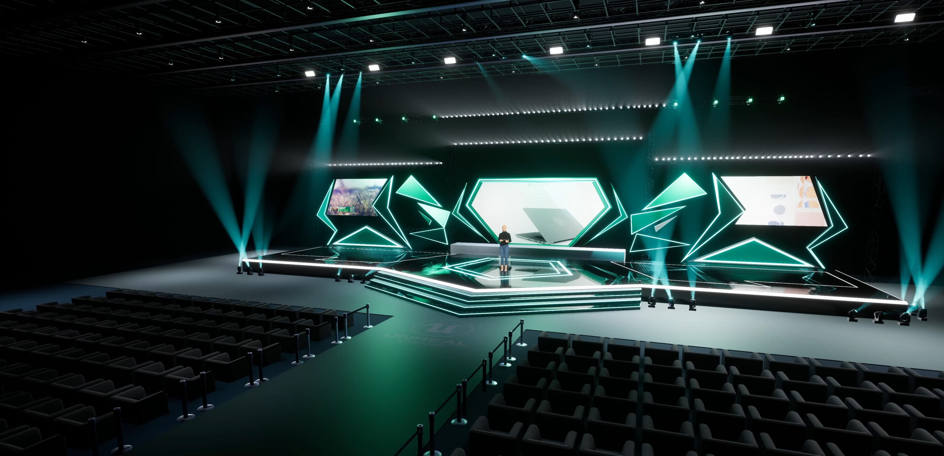 STAGE BWM3 | DMX Pyro | Unreal Engine Corporate Virtual Set-3