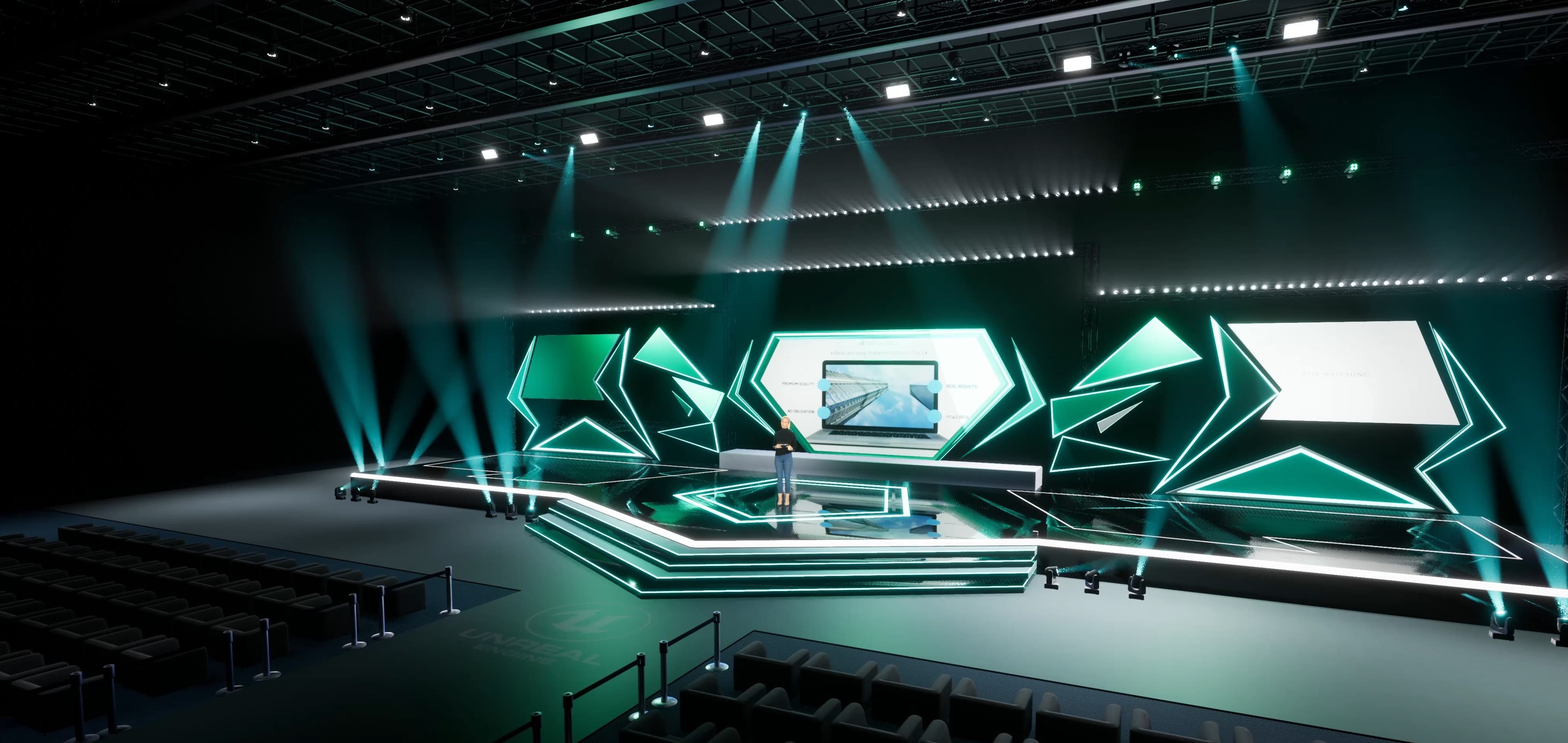 STAGE BWM3 | DMX Pyro | Unreal Engine Corporate Virtual Set-6